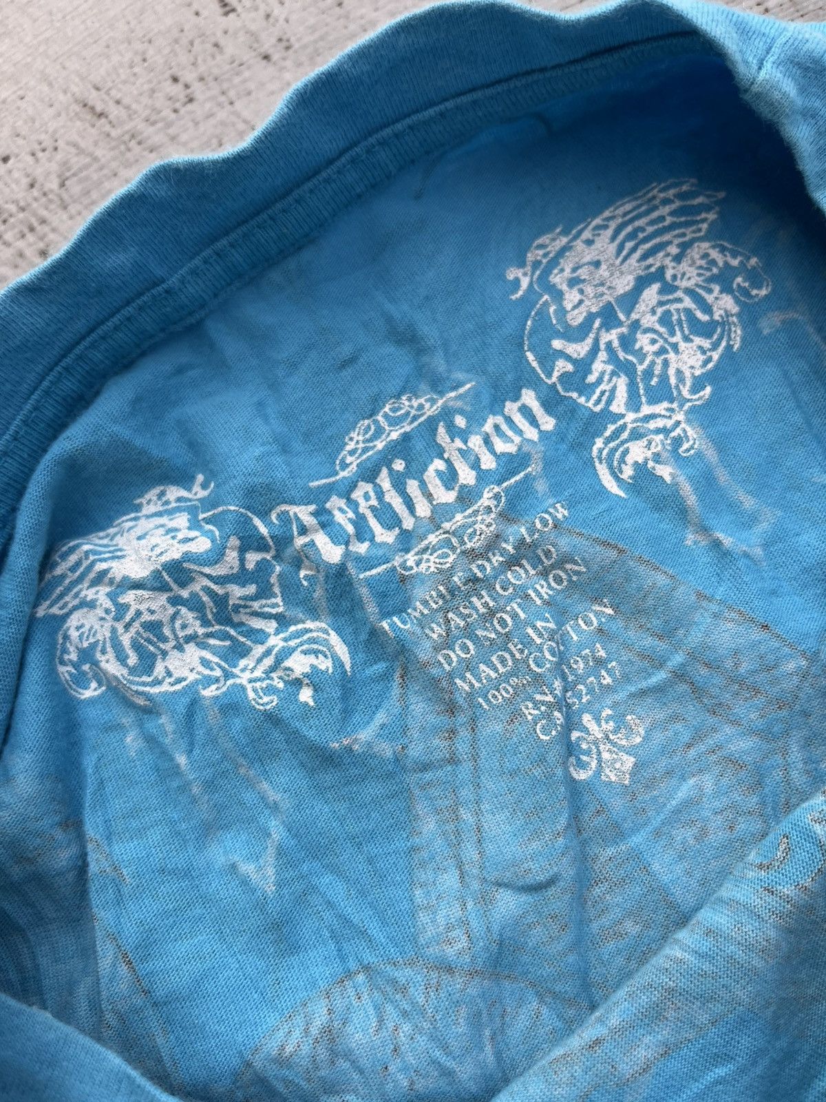 Affliction × Japanese Brand VINTAGE AFFLICATION SKULL TEE Size US M / EU 48-50 / 2 - 3 Thumbnail