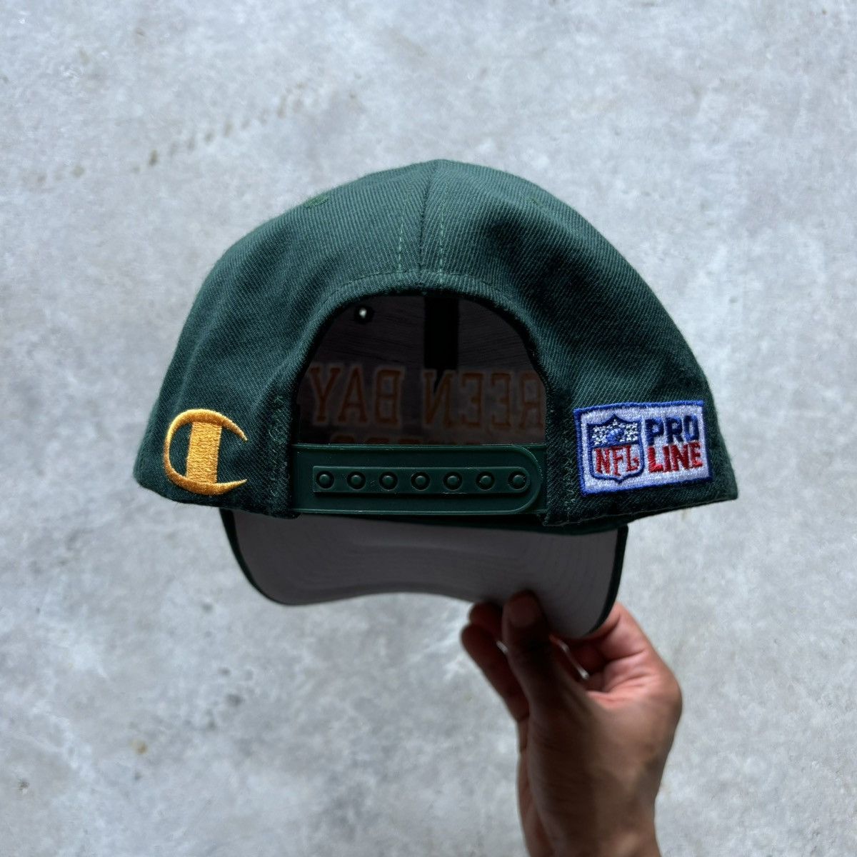 Champion × NFL × Vintage vintage 90s CHAMPION NFL GREEN BAY PACKERS Spellout Logo hat Size ONE SIZE - 2 Thumbnail