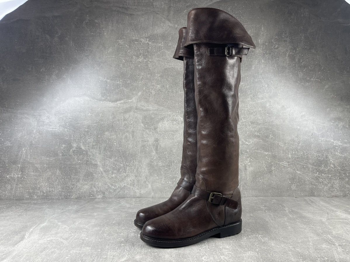 Buttero Buttero Women’s Over The Knee Riding Leather Boots Brown Size US 8 / IT 38 - 2 Thumbnail
