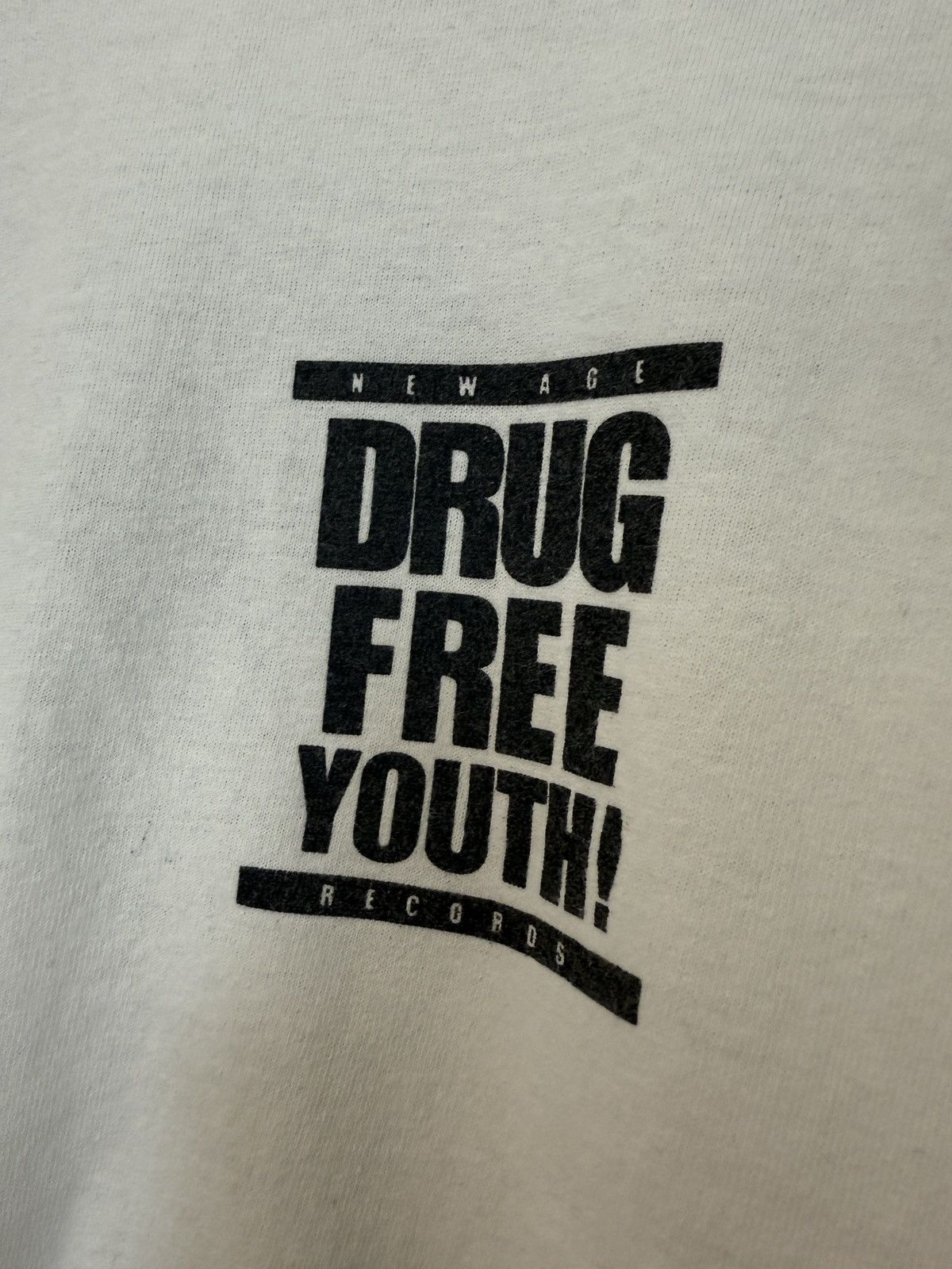 Vintage NEW AGE RECORDS drug free youth Size US XL / EU 56 / 4 - 2 Thumbnail