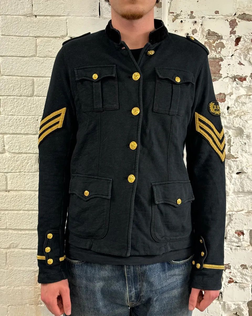 Polo Ralph Lauren 2010s Ralph Lauren Gold Buttons Officer Black Jacket Size US M / EU 48-50 / 2 - 2 Thumbnail