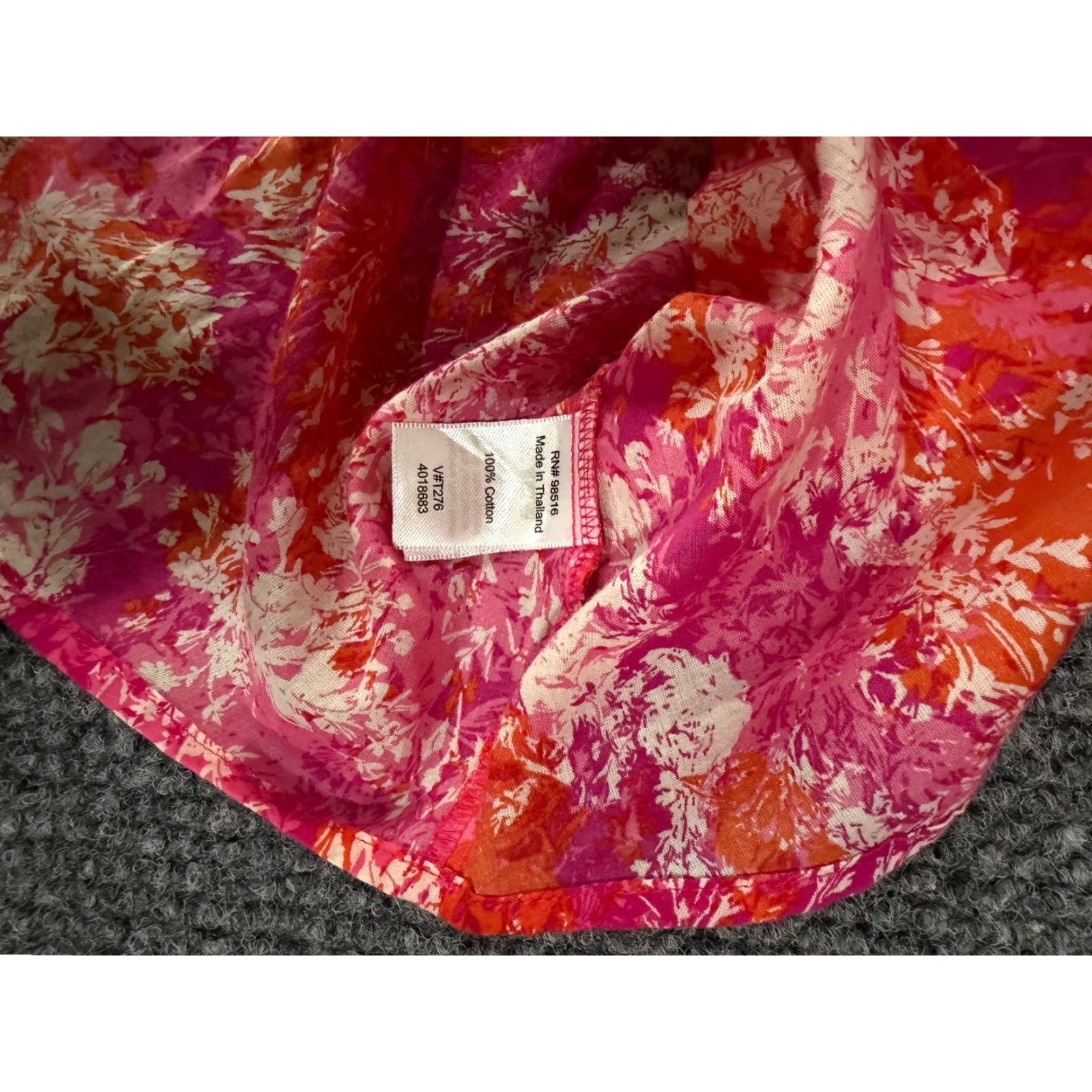 Coldwater Creek Coldwater Creek Button Up Shirt Womens XS Pink Floral Long Sleeve Lightweight Blouse Size XS / US 0-2 / IT 36-38 - 4 Thumbnail