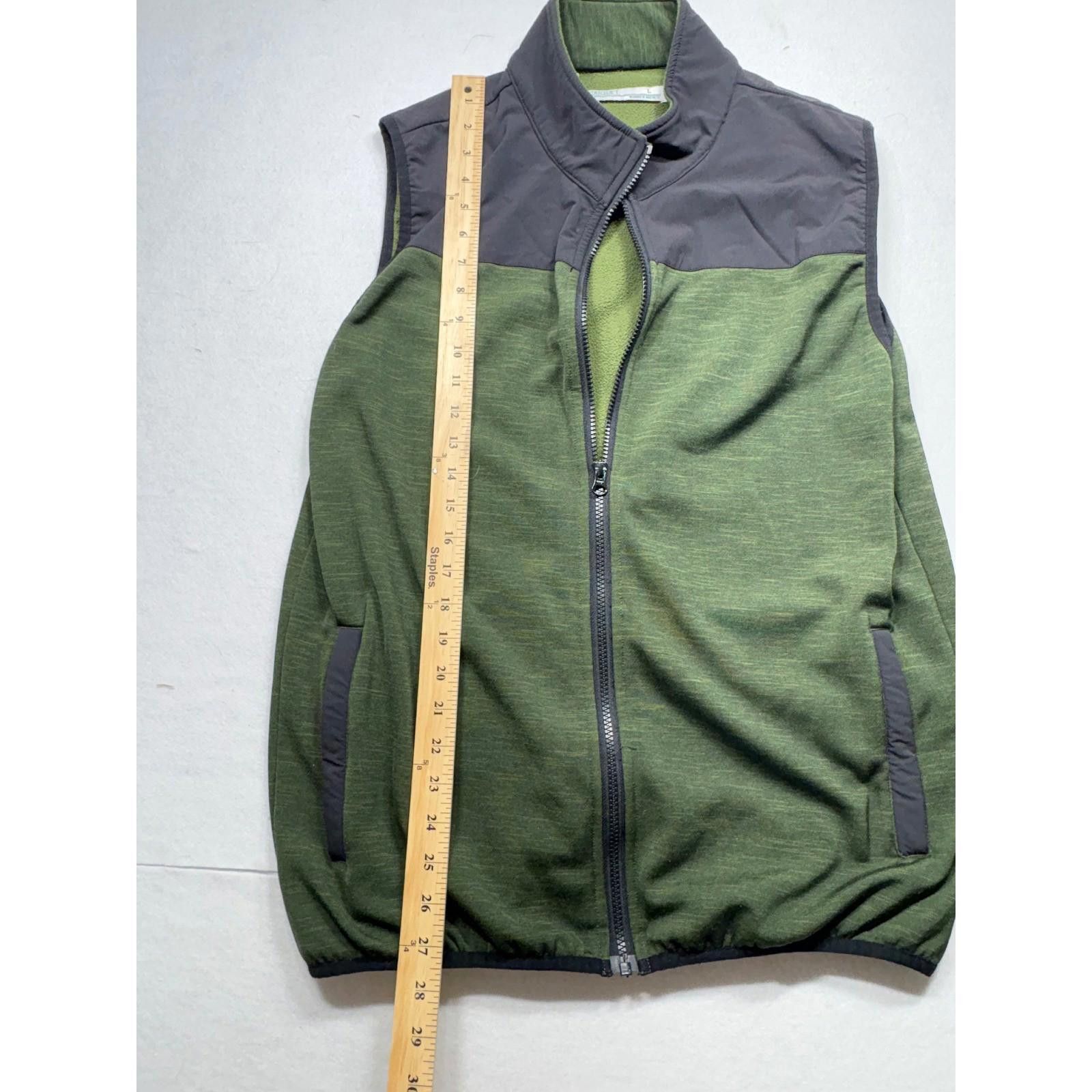 Criquet CRIQUET Men's Fleece Vest Full Zip Green Size L Size US L / EU 52-54 / 3 - 3 Thumbnail