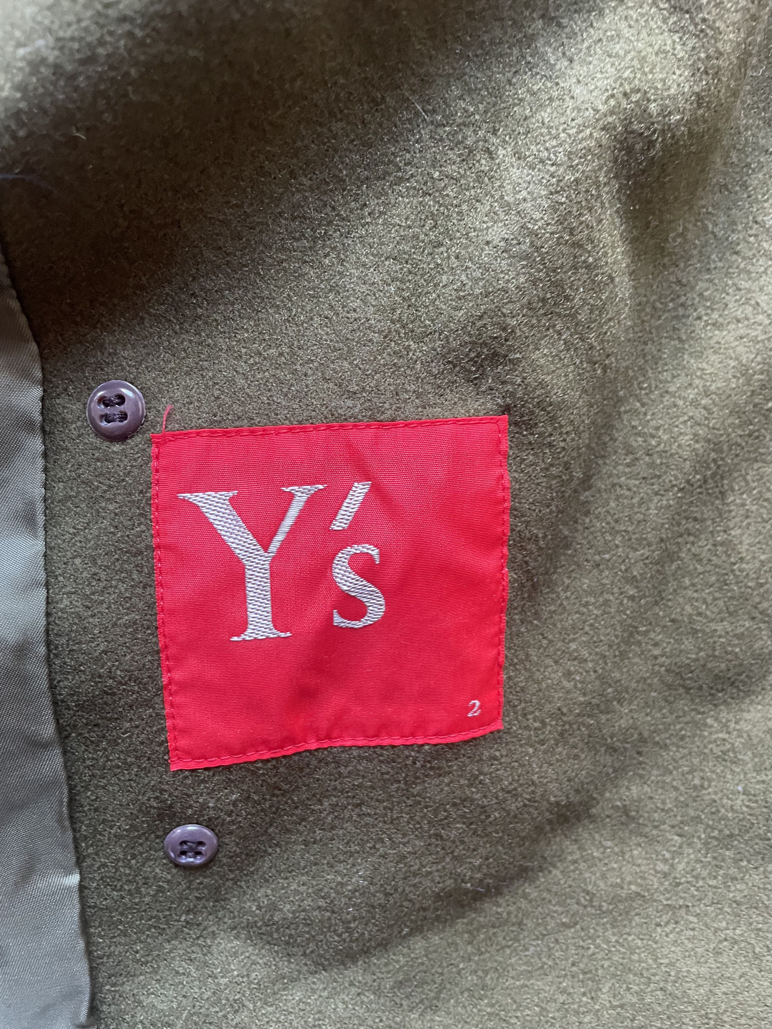 Y'S by YOHJI YAMAMOTO wool and pinstrioed top