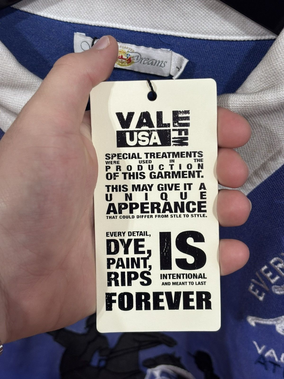 Vale Vale Forever Rugby Blue Polo Size US L / EU 52-54 / 3 - 6 Thumbnail