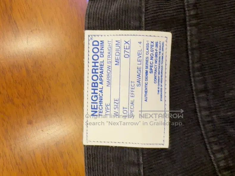 Neighborhood Neighborhood size M Corduroy Denim Jeans Black Size US 27 - 4 Thumbnail