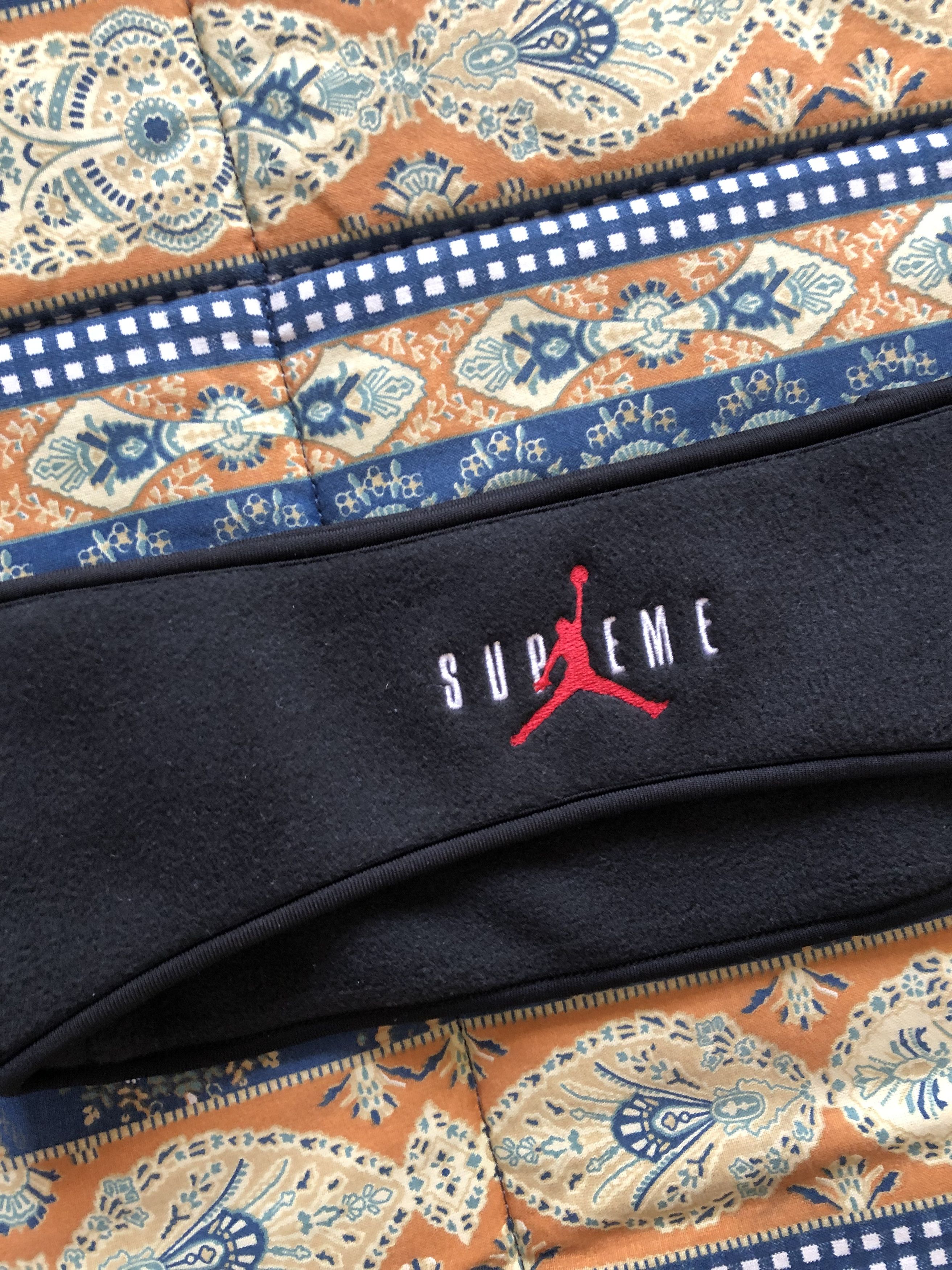 Jordan Brand × Supreme Supreme Jordan Headband black logo jumpman polar Size ONE SIZE - 3 Thumbnail