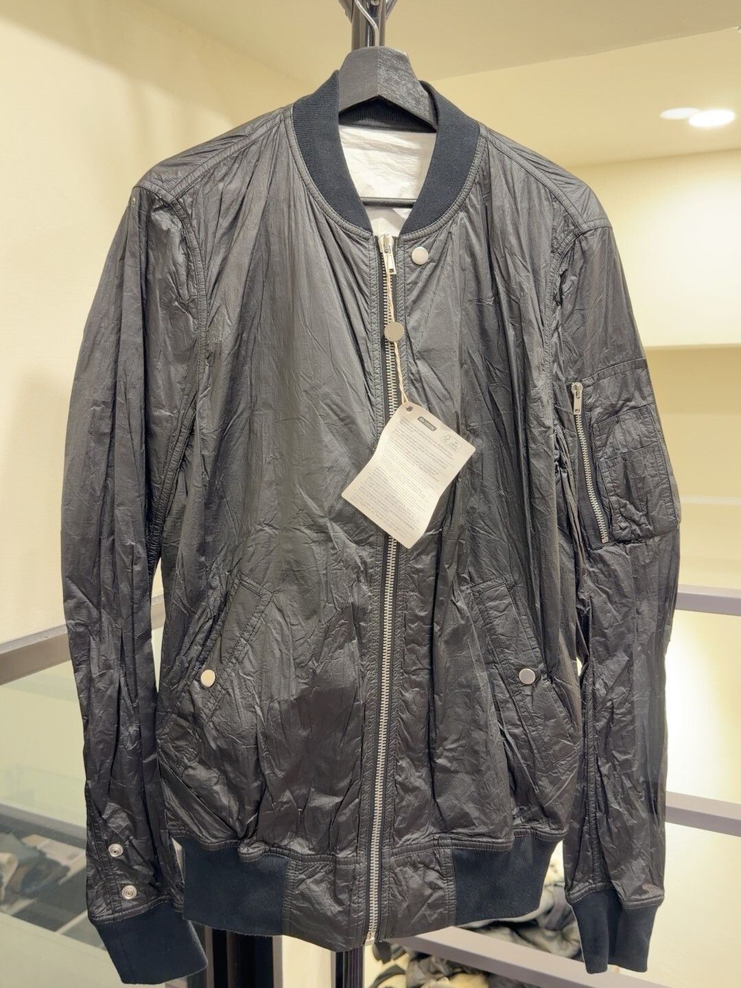 Rick Owens Rick Owens Black Flight Jacket Medium Size US M / EU 48-50 / 2 - 1 Thumbnail