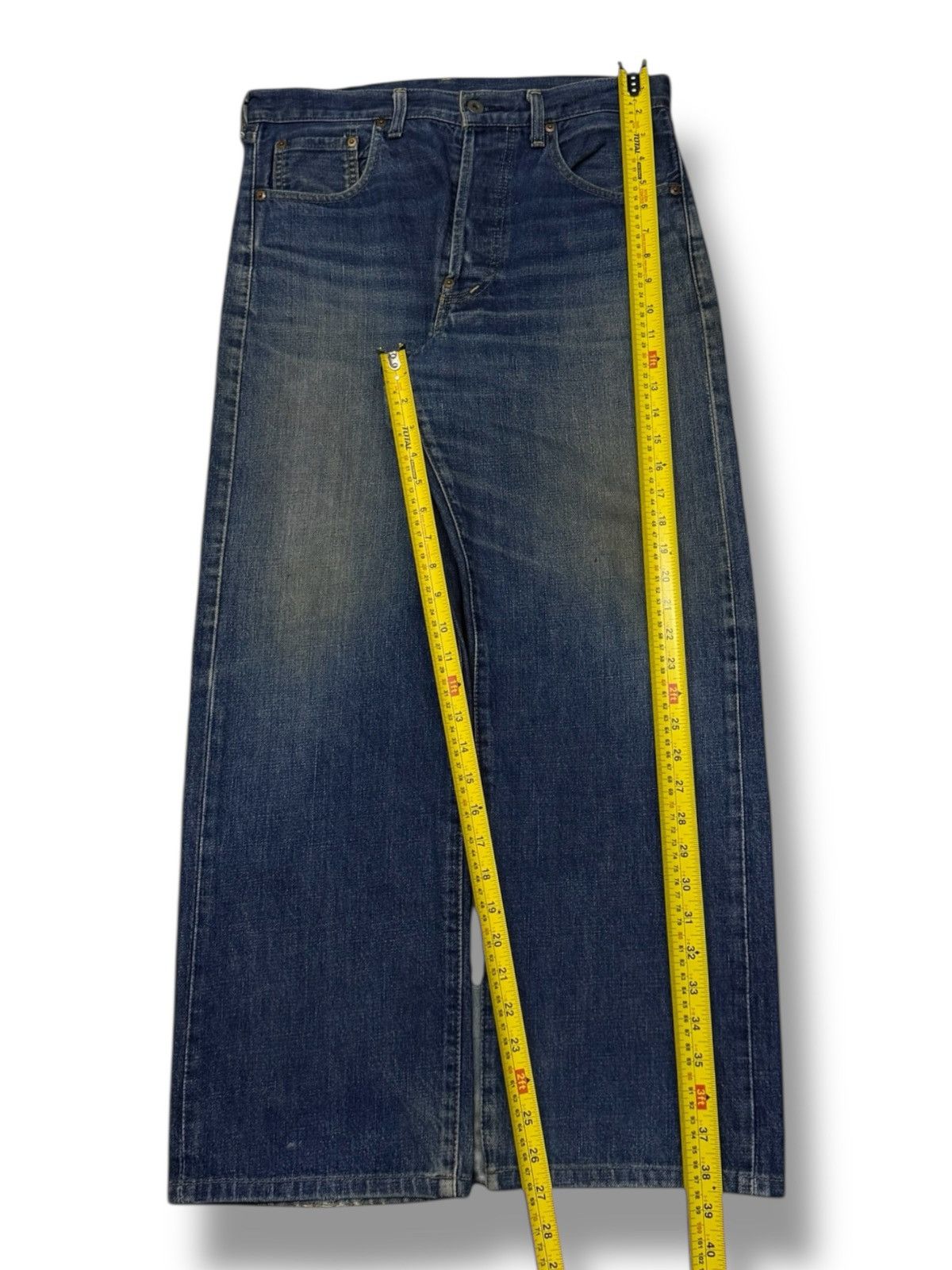 Levi's Vintage Clothing Vintage 90s Levi’s 702XX Big E Buckle Back Selvedge Denim 32 Size US 32 / EU 48 - 18 Thumbnail