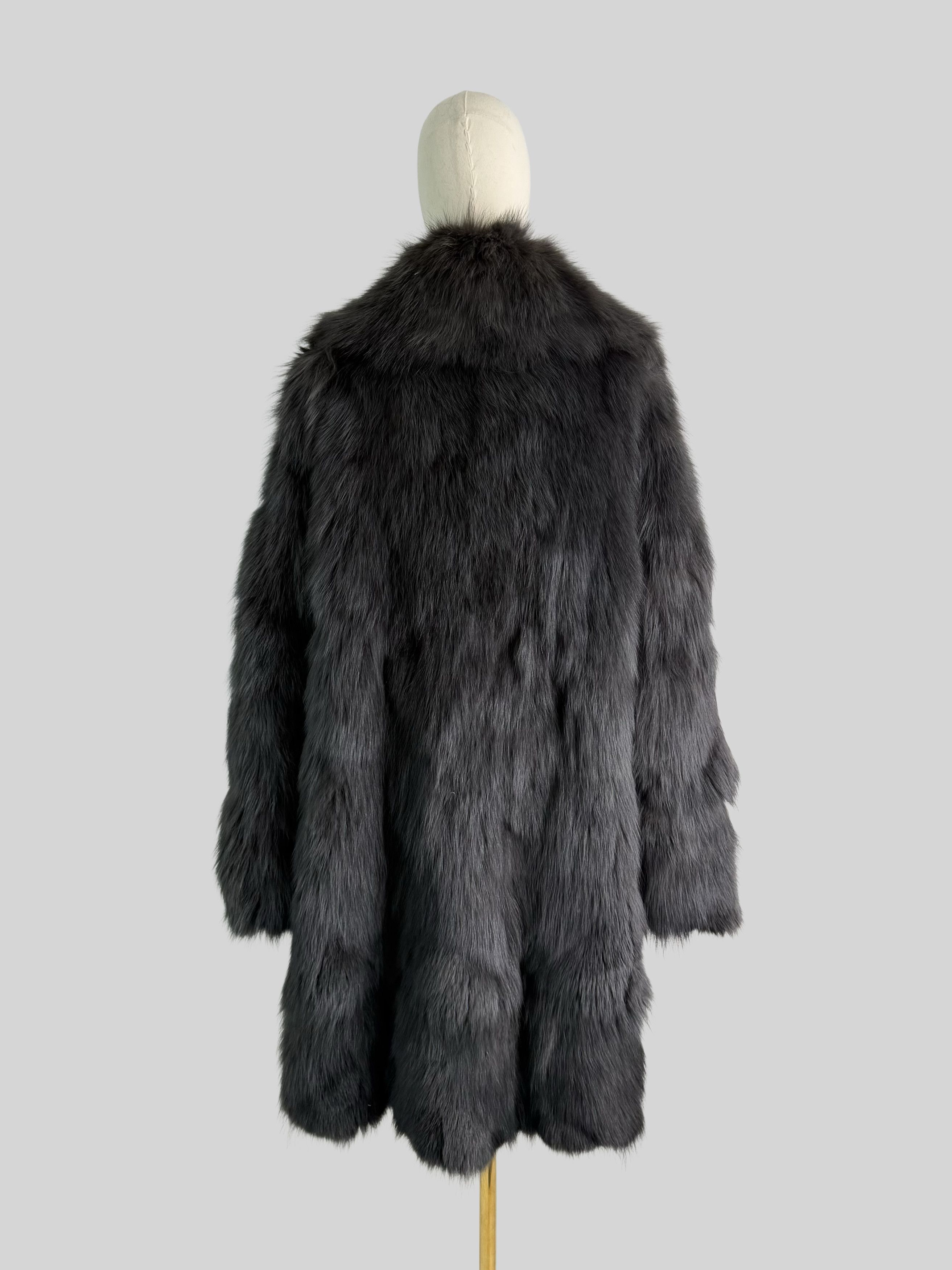 Vintage Vintage Real Fur Coat Soft Glam Winter Jacket Old Money Y2K Size L / US 10 / IT 46 - 4 Thumbnail