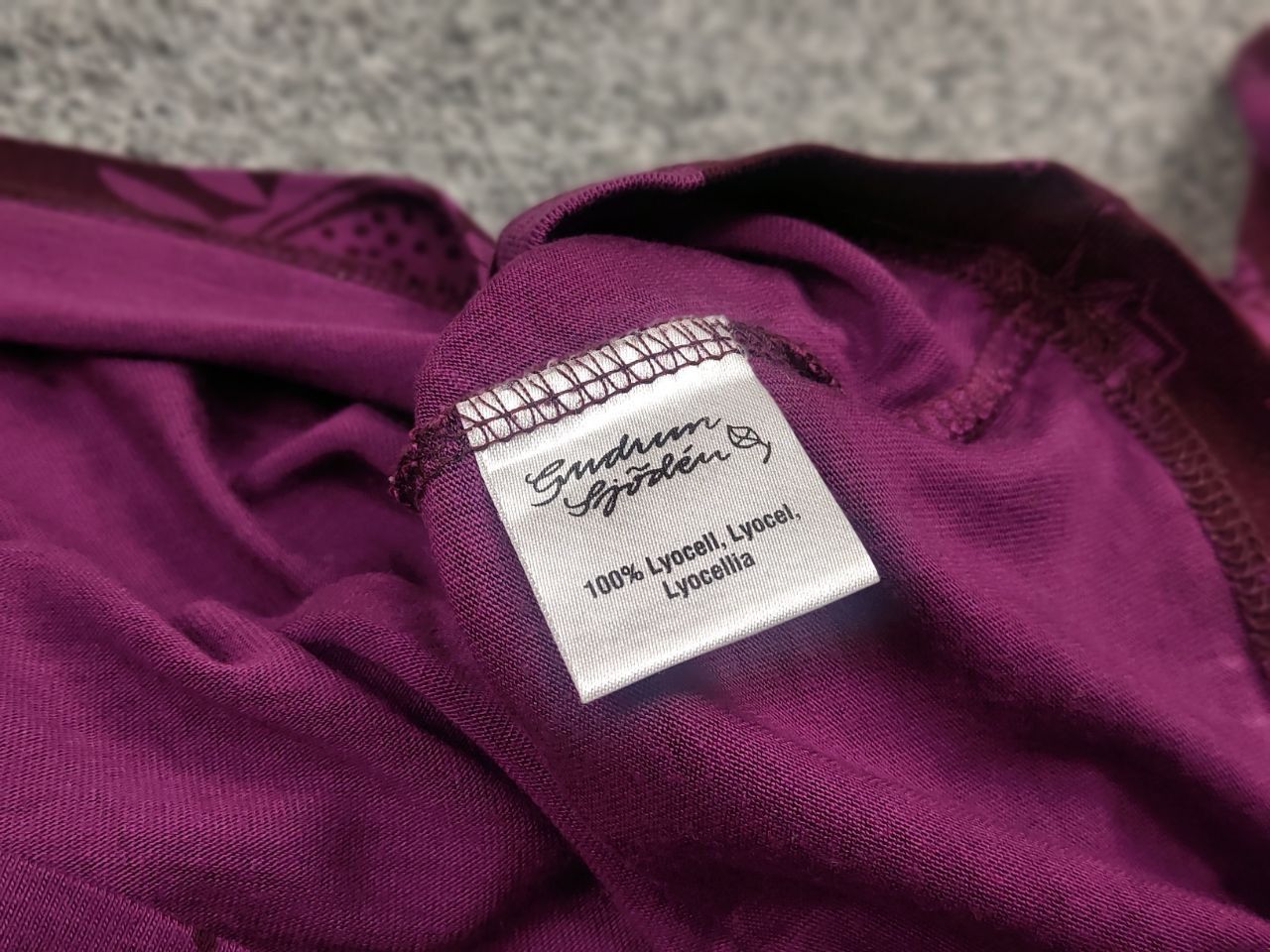 Gudrun Sjoden Gudrun Sjödén Design Long sleeve Flower Pattern Burgundy Size S / US 4 / IT 40 - 12 Thumbnail