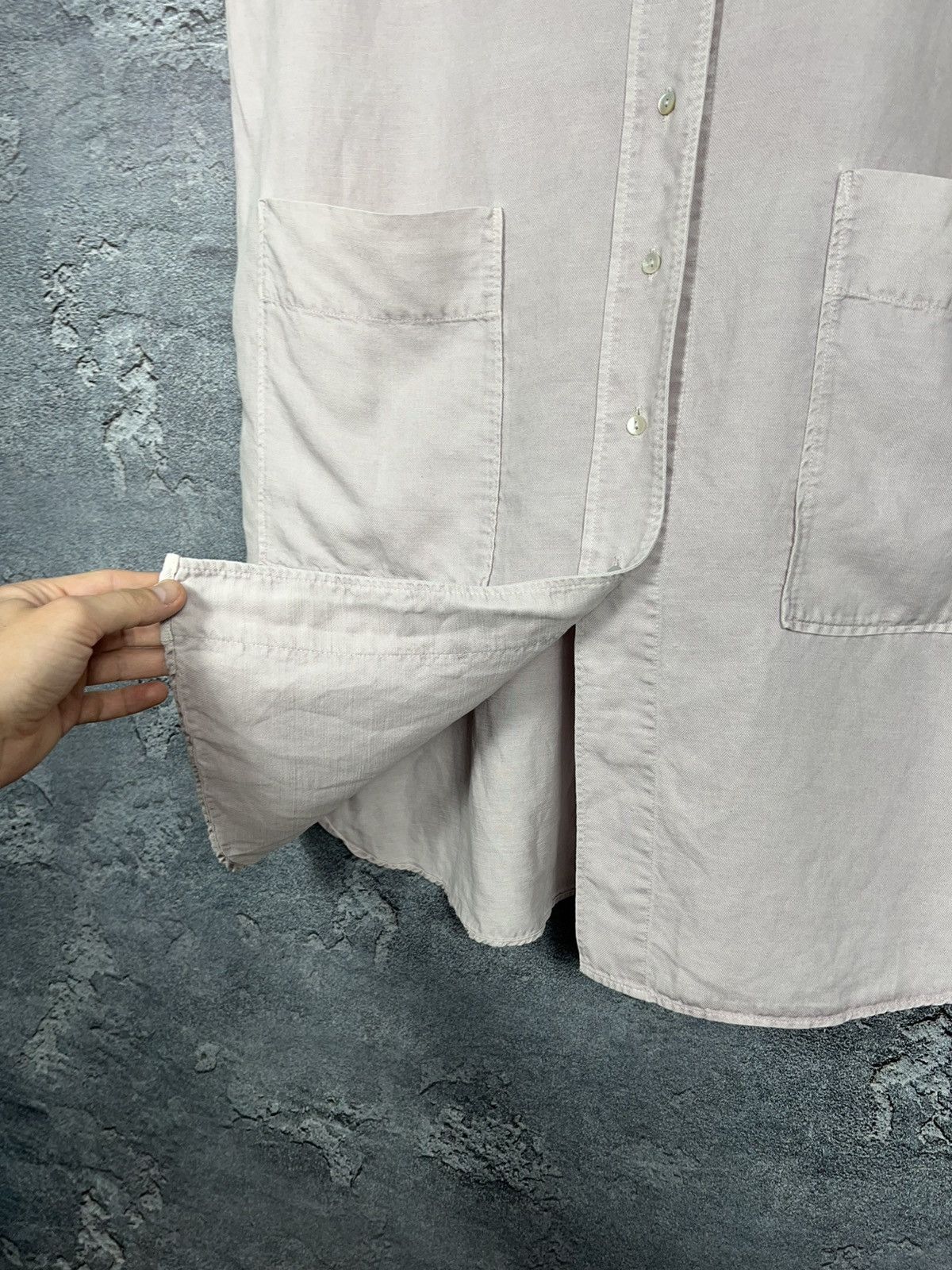 OSKA Oska Oversized Cap Sleeve Pockets Linen Lagenlook Dress Size M / US 6-8 / IT 42-44 - 7 Thumbnail