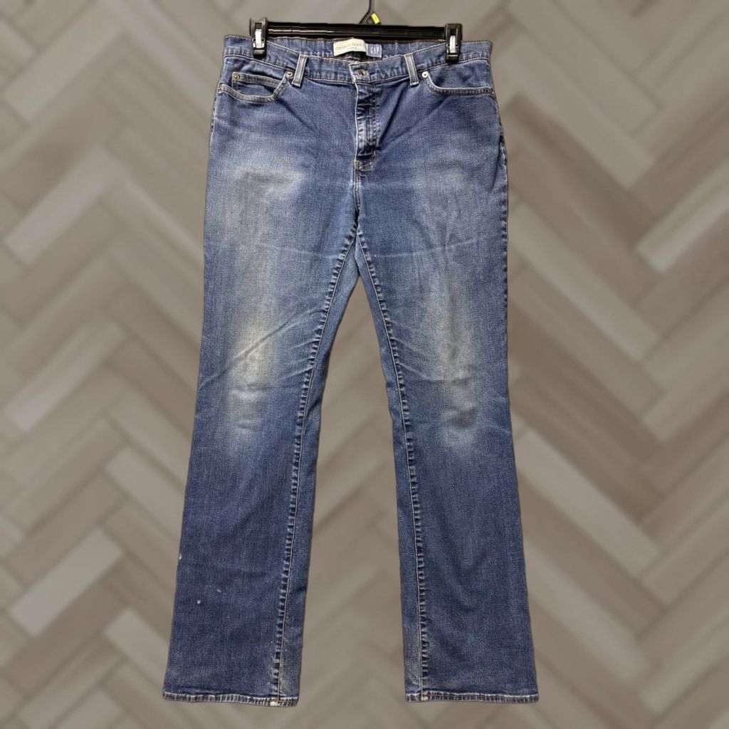 Gap GAP Jeans Blue Denim Straight Leg 34x32 Blue Stretch /163-6 Vintage GAP Industrial Worker Workwear Wide-Leg Jeans Men Size US 34 / EU 50 - 1 Thumbnail