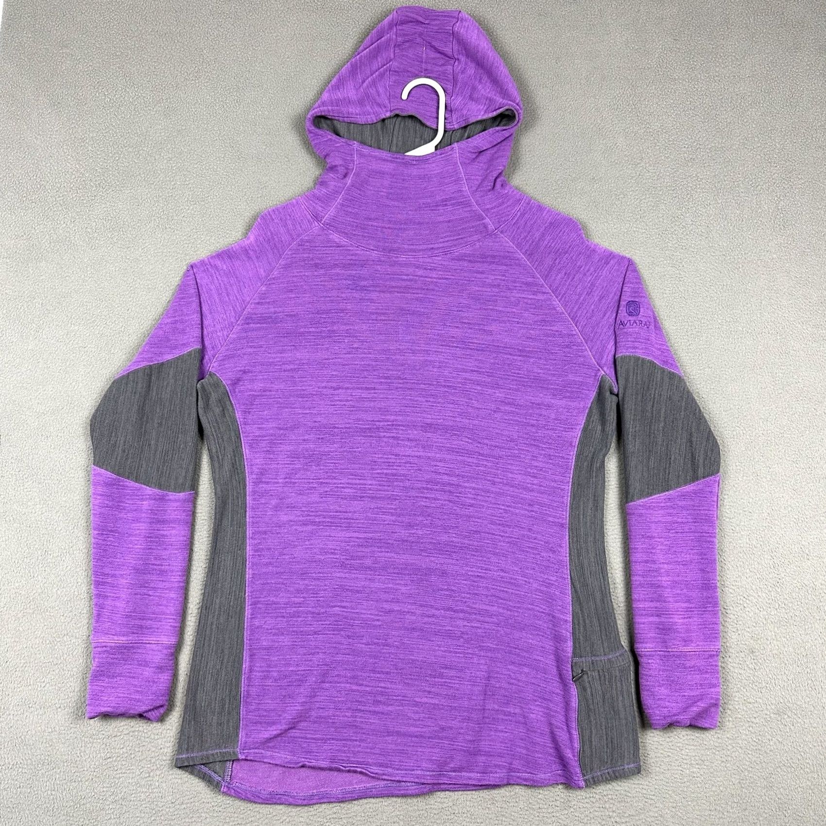 Footjoy FootJoy Hoodie Sweatshirt Women XL Purple French Terry Pullover Cowl Neck Pocket Colorblock Golf Activewear Casual 90s? Size XL / US 12-14 / IT 48-50 - 2 Thumbnail