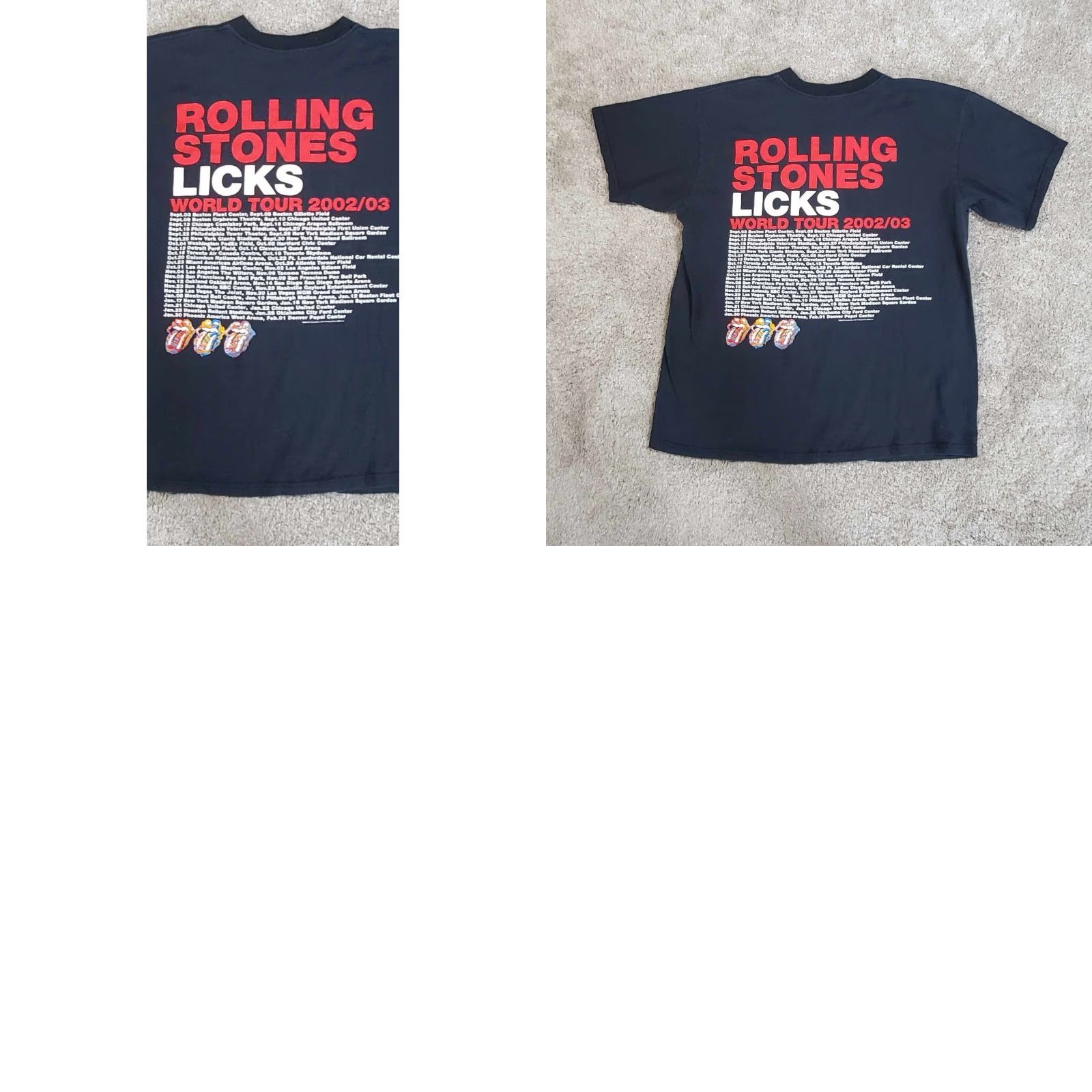 Vintage VINTAGE Rolling Stones Tour Shirt Adult L Black Band Graphic Faded 2003 Y2K Size US L / EU 52-54 / 3 - 8 Thumbnail