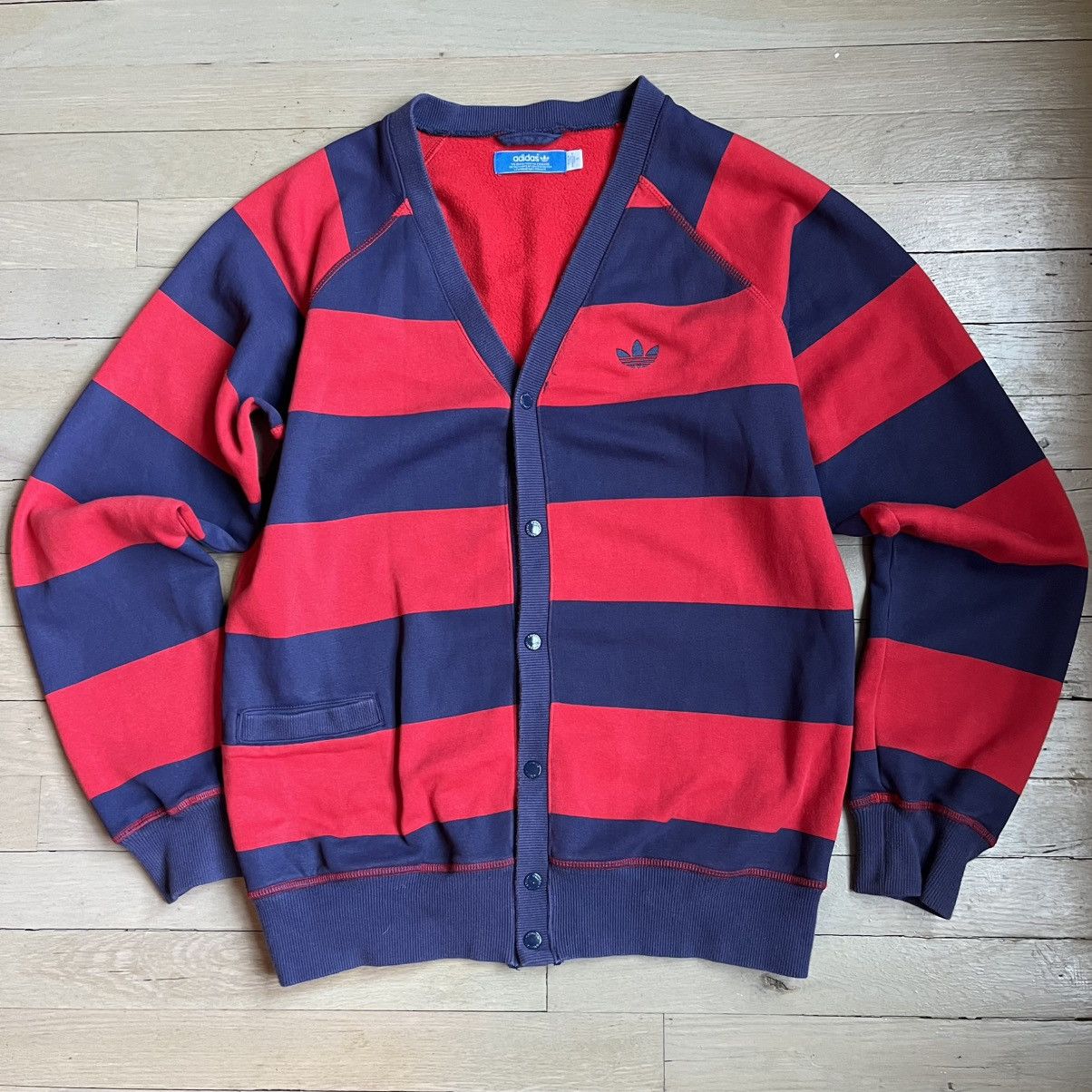 Adidas × Vintage Adidas Vintage Cardigan Sweater Size US S / EU 44-46 / 1 - 1 Thumbnail