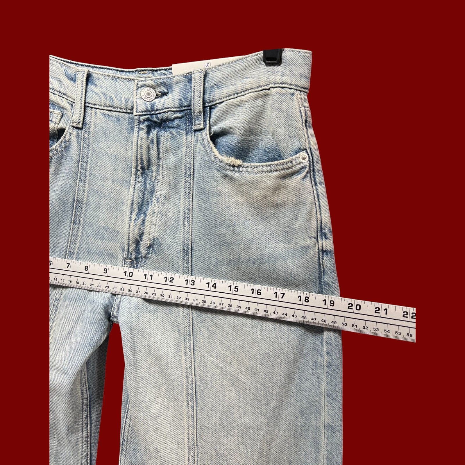 Other Arizona - Juniors Women High-Rise Relaxed Through Hip & Thig Size 30" / US 8 / IT 44 - 6 Thumbnail