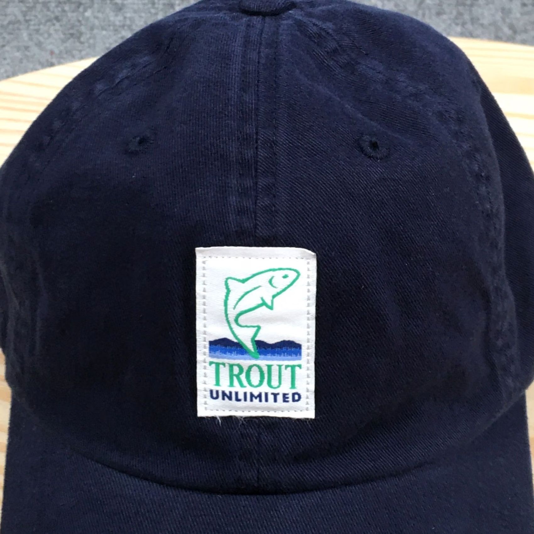 Vintage Trout Unlimited Baseball Cap Blue One Size Adjustable Cotton Mens Size ONE SIZE - 3 Thumbnail