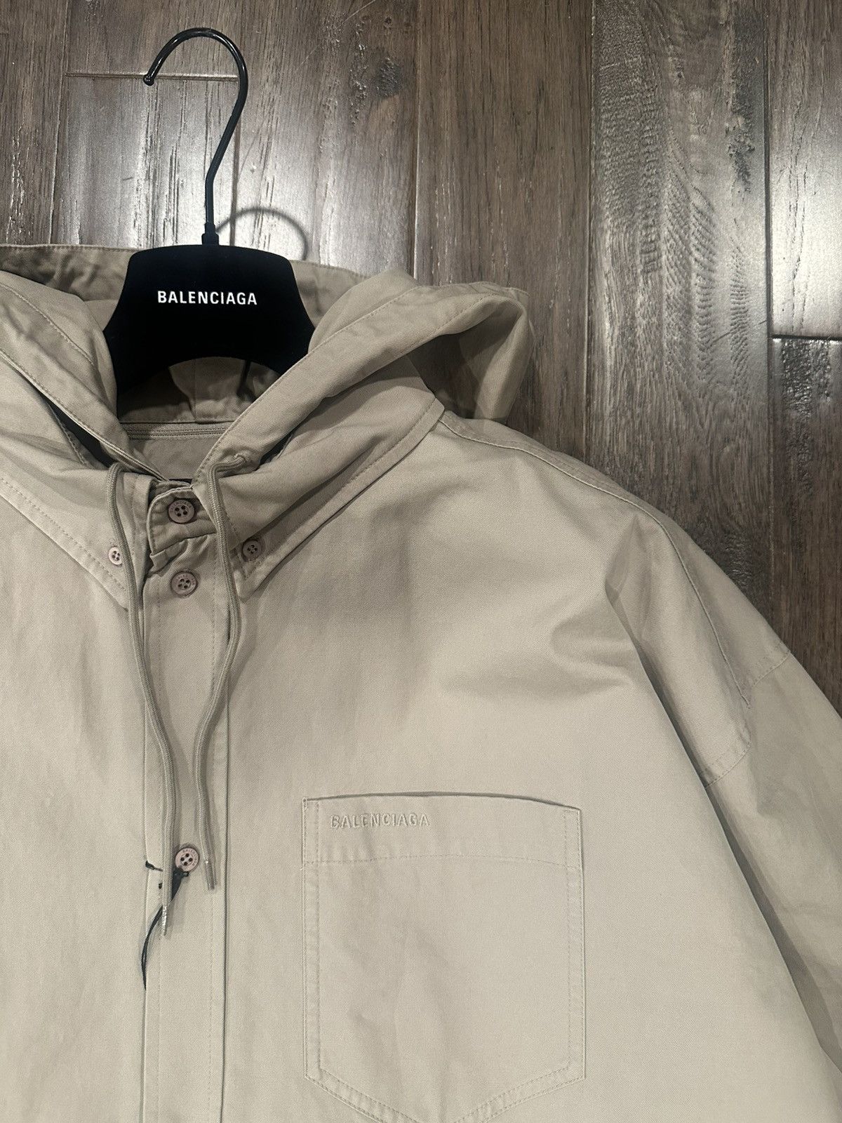 Balenciaga Balenciaga Hooded Parka Shirt Size US S / EU 44-46 / 1 - 5 Thumbnail