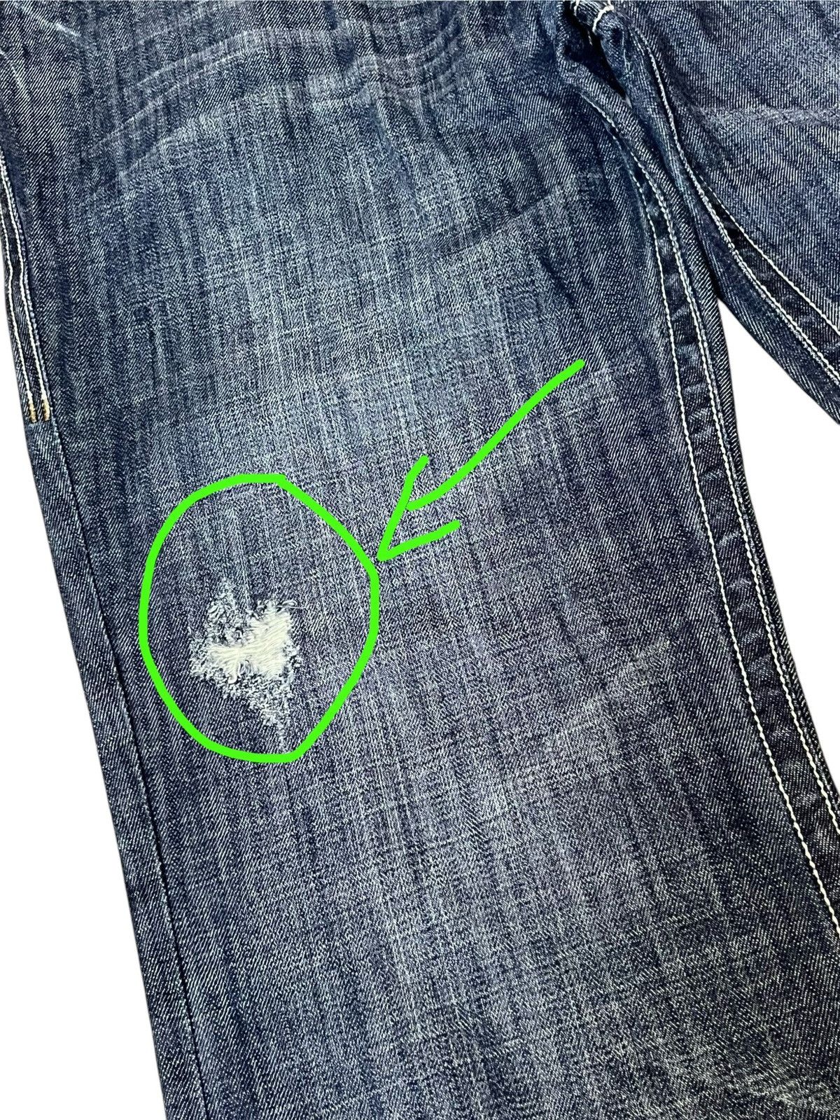 Japanese Brand ARCHIVE JAPANESE CULTURE EXTREME COUTURE STRAIGHT CUT JEANS Size US 37 - 22 Thumbnail