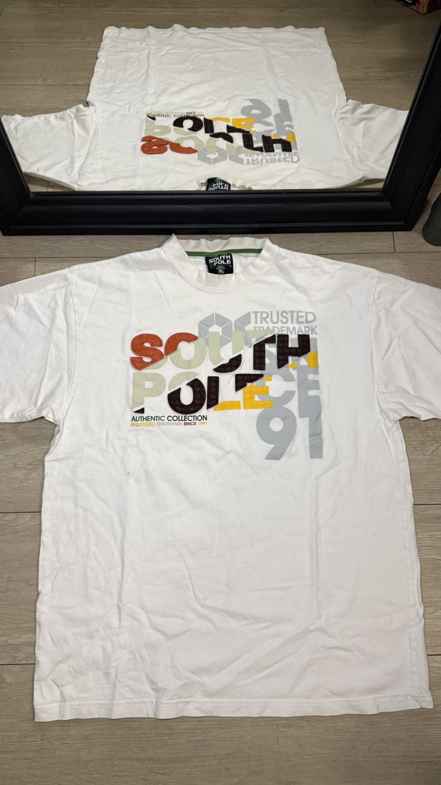 Southpole Vintage / Y2K SouthPole Puff Print Logo Spell out Shirt Size US XL / EU 56 / 4 - 1 Thumbnail