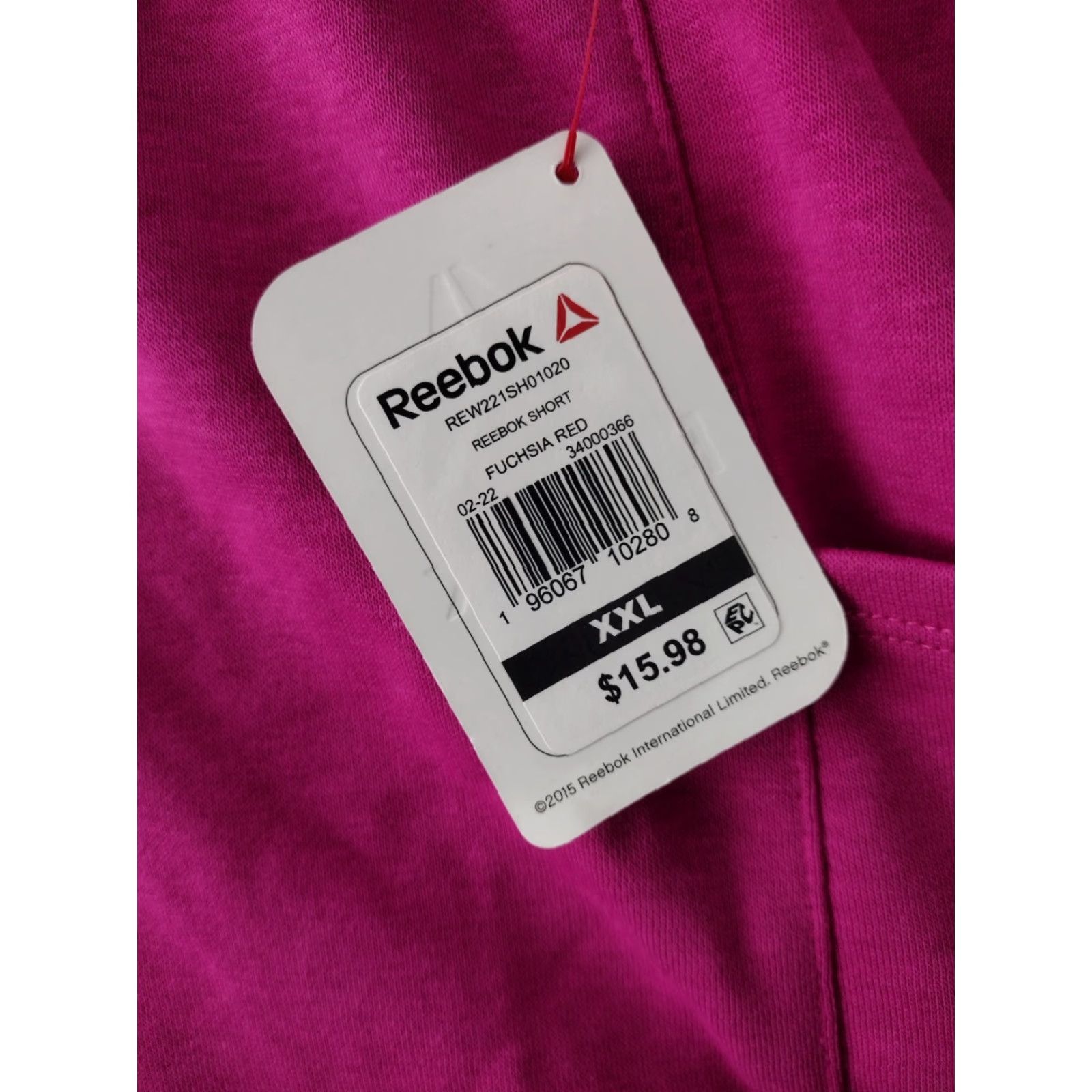 Reebok Reebok Women's Pink Activewear Relaxed Drawstring Shorts with Pockets XXL Size 40" / US 18 - 5 Thumbnail