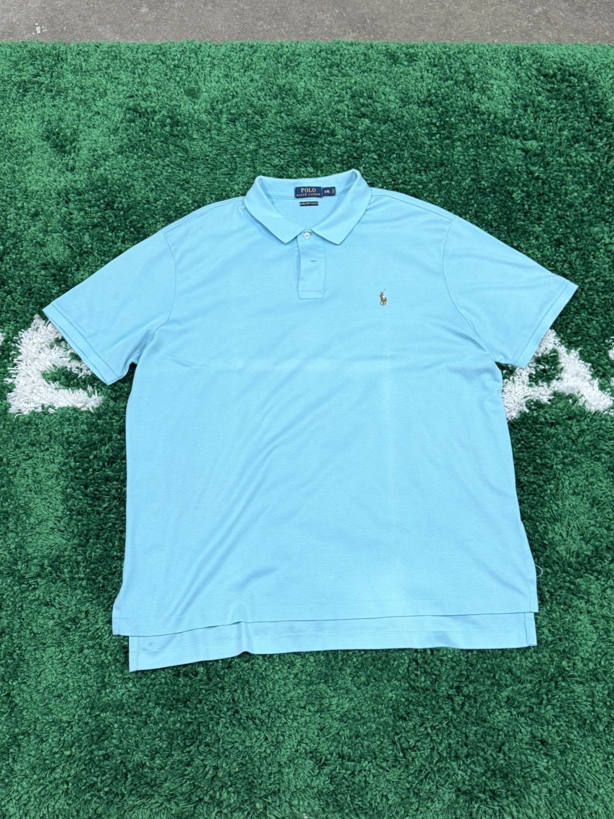 Polo Ralph Lauren Polo Ralph Lauren Teal Pima Cotton Polo 2XL XXL Size US XXL / EU 58 / 5 - 1 Thumbnail
