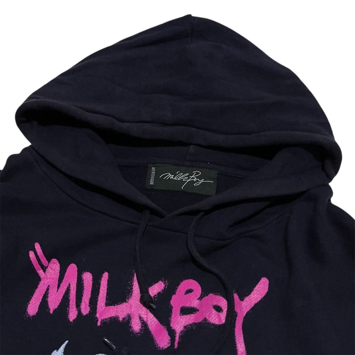 Japanese Brand 20471120 Beauty beast milkboy hoodie navy Size US L / EU 52-54 / 3 - 3 Thumbnail