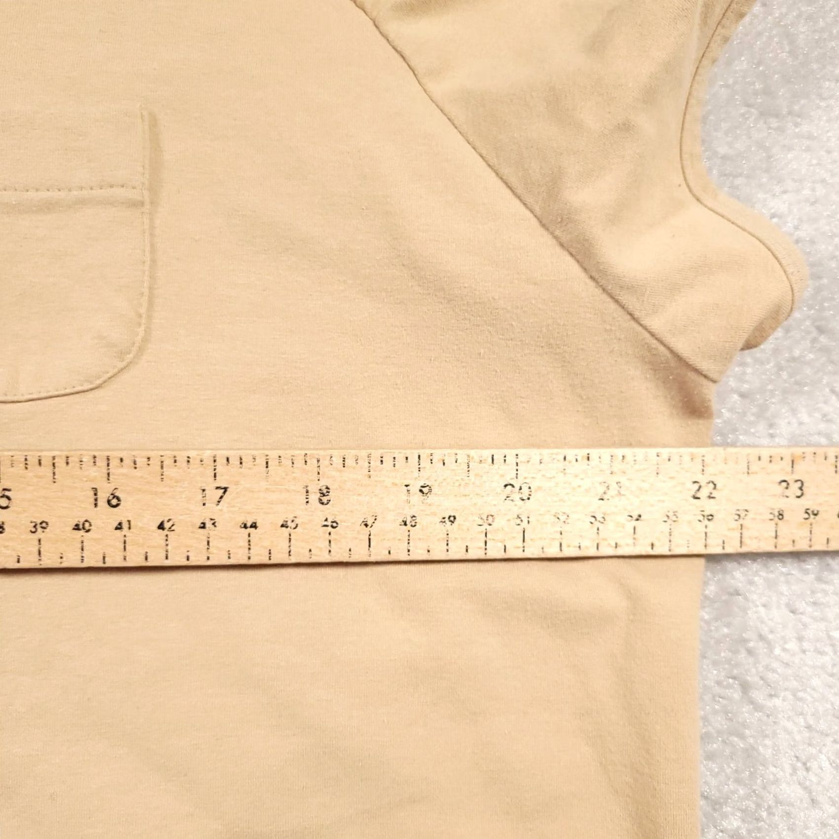 Faded Glory VINTAGE Faded Glory Polo Shirt Women's 18W Polo Short Sleeve Beige Slim Fit Stretch Cap Sleeve Size XXL / US 16-18 / IT 52-54 - 6 Thumbnail