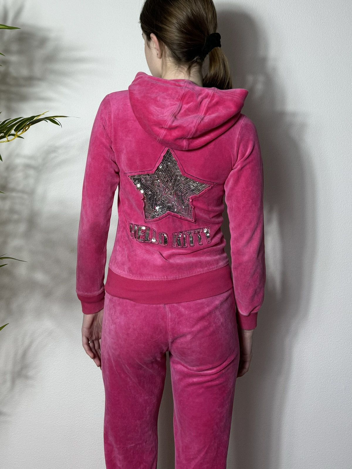Cartoon Network HELLO KITTY VELOUR 2000s ZIP HOODIE Size XXS / US 00 / IT 34 - 5 Thumbnail