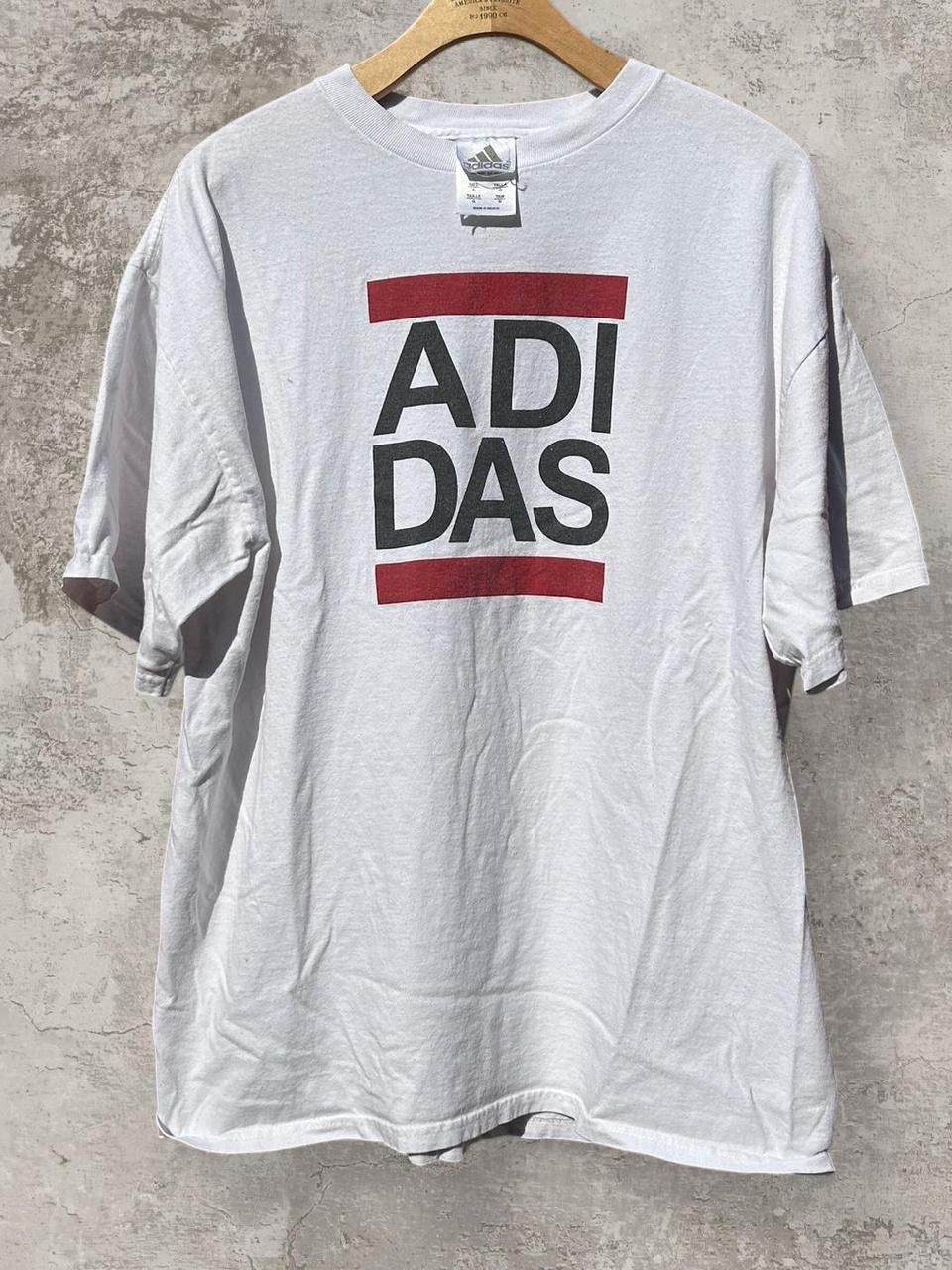 Adidas Y2K Adidas RUN DMC Logo Graphic Tee “Old School” Men’s Large Size US L / EU 52-54 / 3 - 1 Thumbnail
