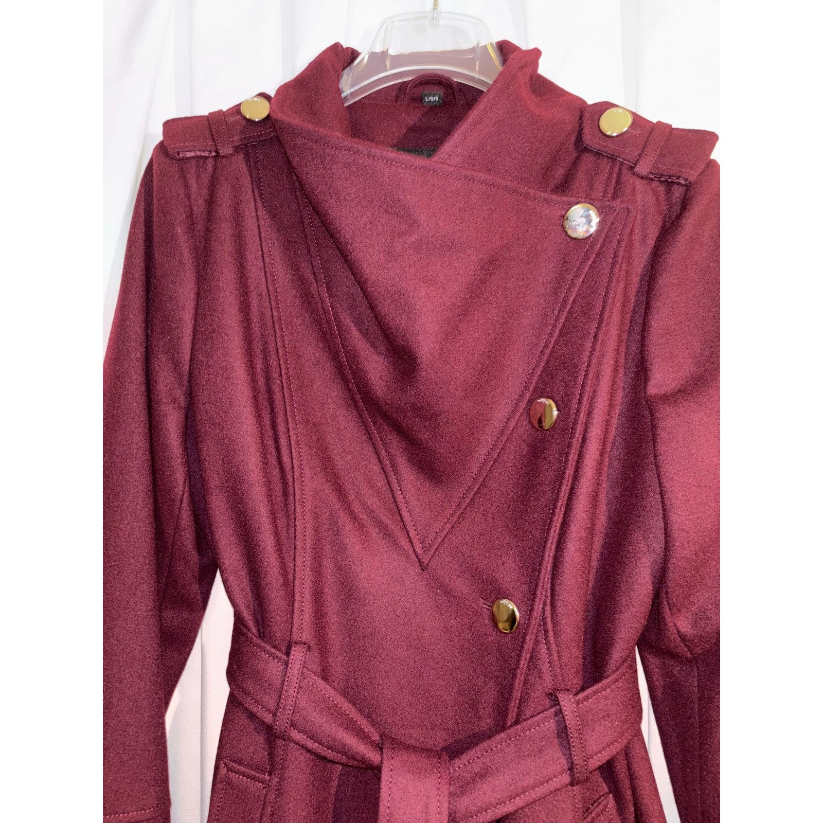 Guess NWT Guess Belted Wool Trench Coat - Size Large Size L / US 10 / IT 46 - 6 Thumbnail