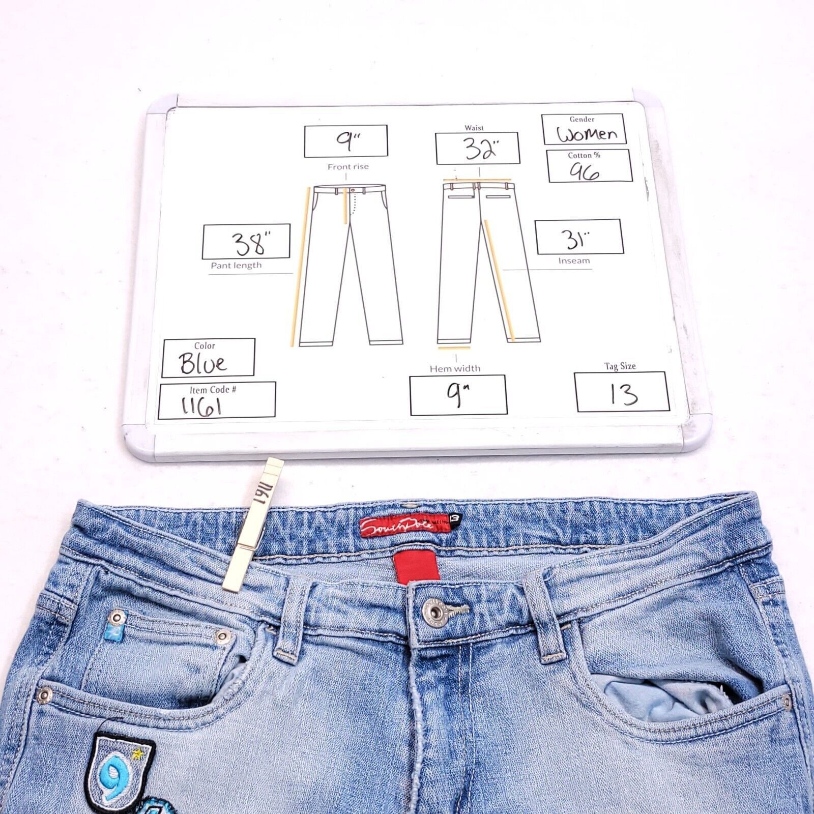 Southpole SouthPole Casual Button Zip Denim Jeans Womens Size 13 Blue Size 32" / US 10 / IT 46 - 10 Thumbnail
