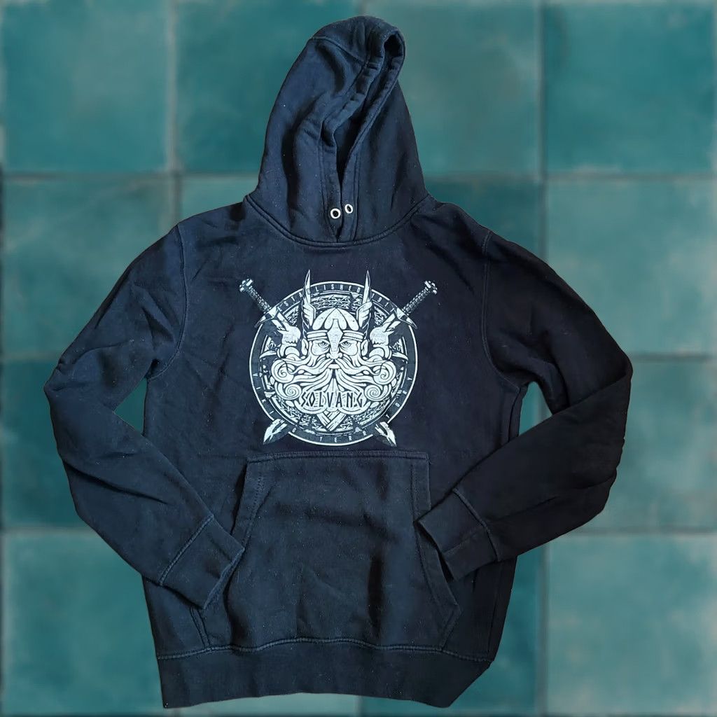 Vintage VINTAGE Lane Seven Solvang Viking Hoodie Mens Shirt S Black Polyester Cotton Pullover Hooded Crew Neck Winter Fall B801 Size US S / EU 44-46 / 1 - 1 Thumbnail
