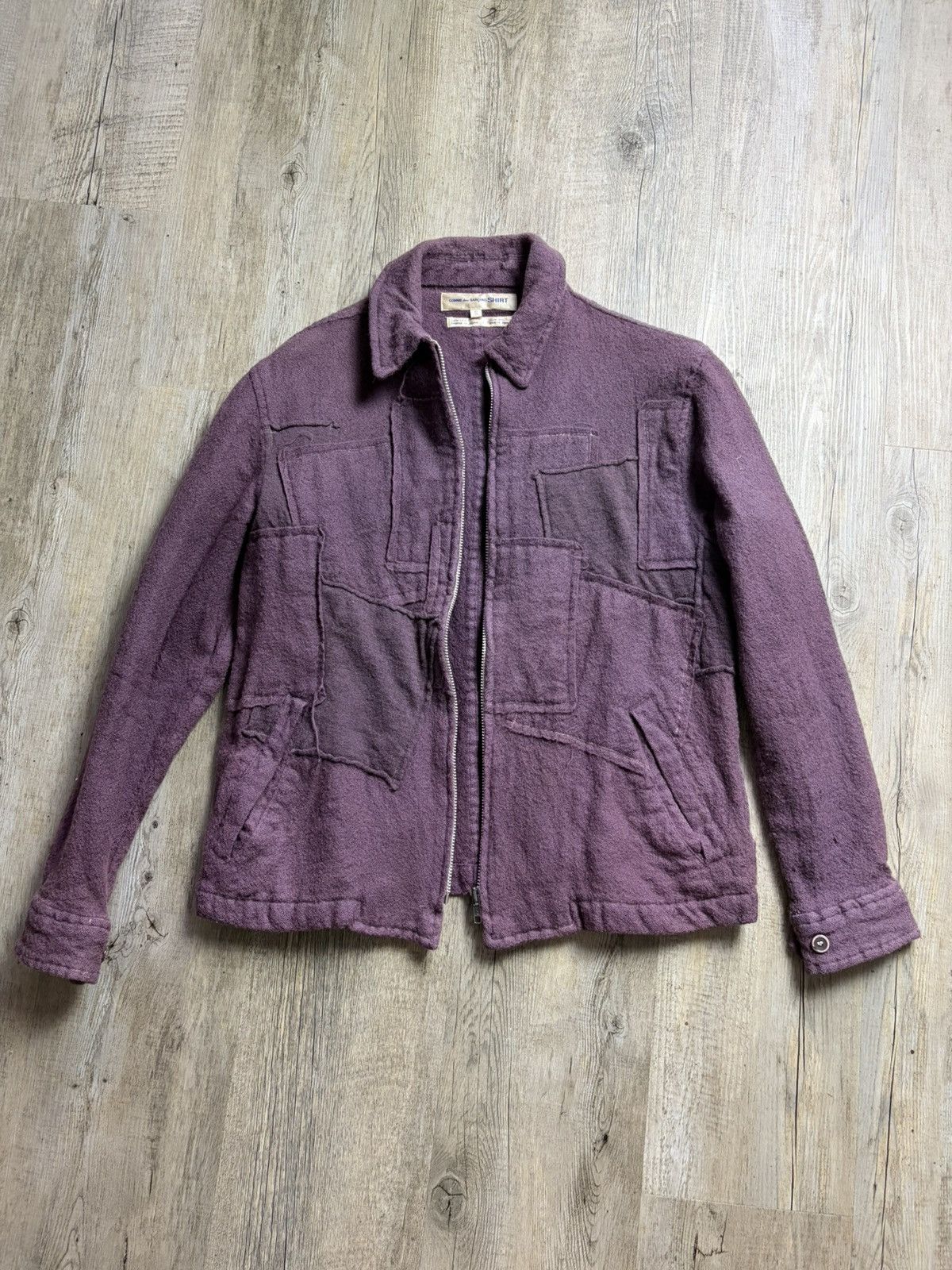 Comme des Garcons SHIRT Archive 90s cdg shirt Patchwork Jacket Size US S / EU 44-46 / 1 - 1 Thumbnail