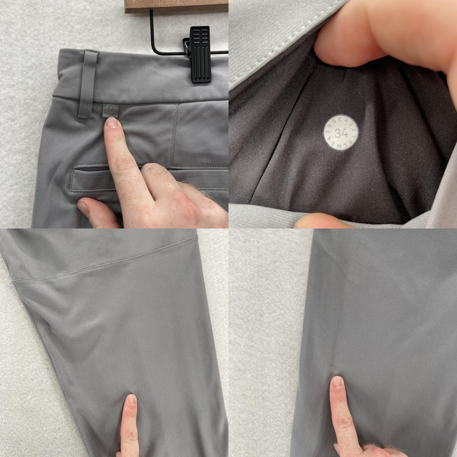 Lululemon Lululemon Mens Golf Chino Pants 34 Gray Performance Tech Stretch Zip Pocket Size US 34 / EU 50 - 10 Thumbnail