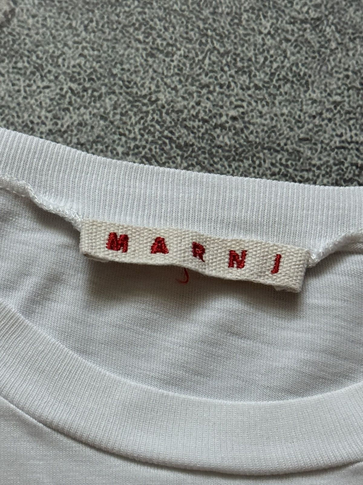 Designer × Marni MARNI Wmns big logo tee T-shirt polo blouse top Size S / US 4 / IT 40 - 9 Thumbnail