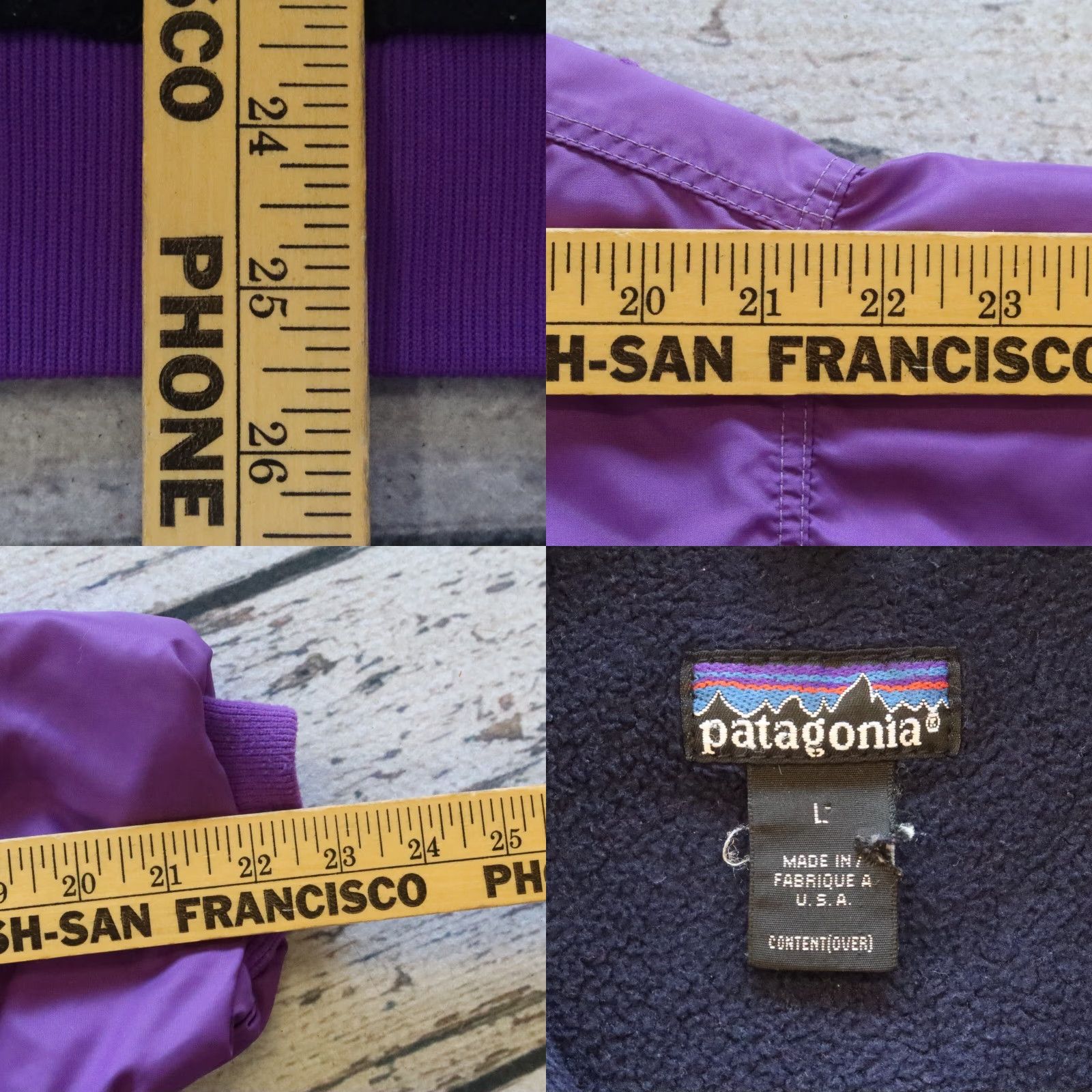 Patagonia VINTAGE Patagonia Bomber Jacket Mens L Purple Shirt Jacket Size US L / EU 52-54 / 3 - 8 Thumbnail