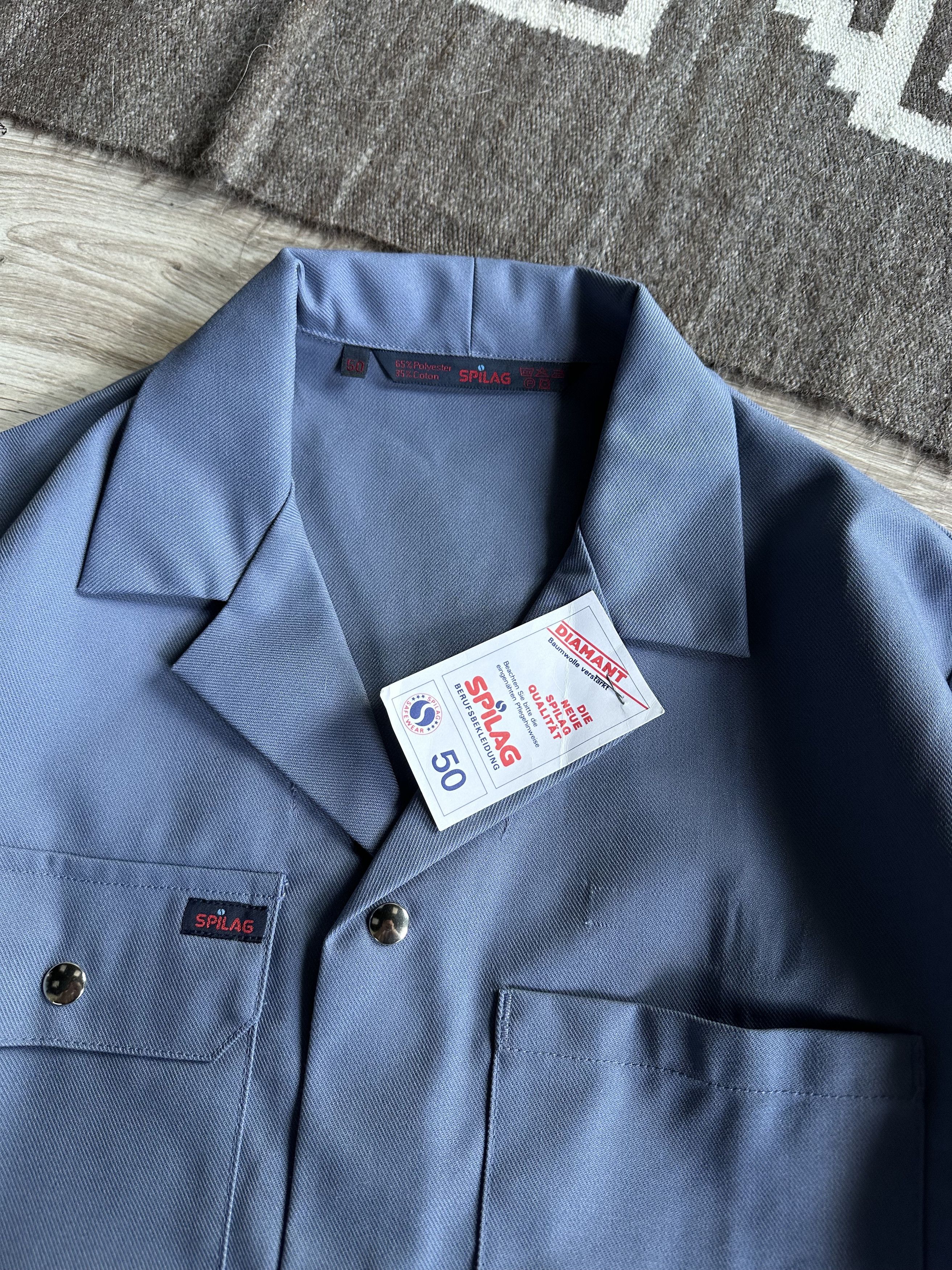 Vintage Vintage French Spilag Workwear Snap Chore Jacket 7099ACK Size US L / EU 52-54 / 3 - 3 Thumbnail