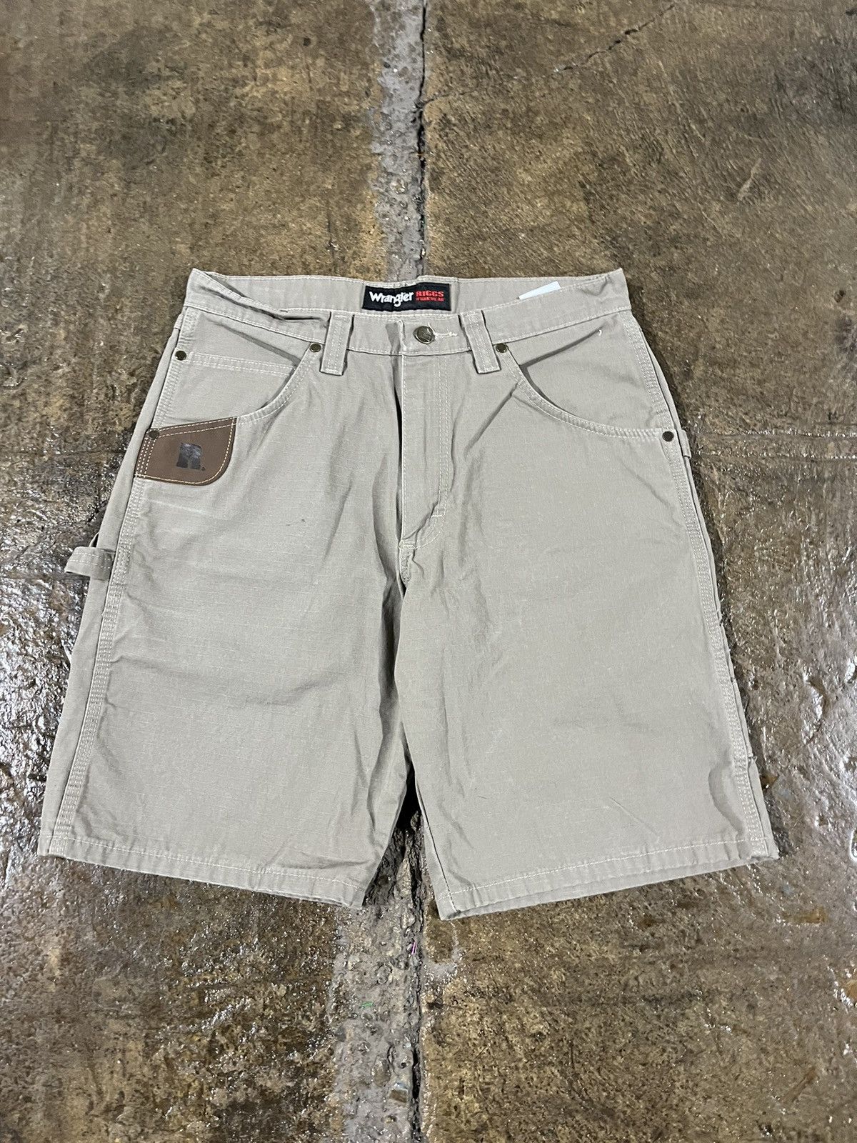 Carhartt × Vintage × Wrangler Crazy Y2K Carhartt Style Wrangler Carpenter Workwear Shorts Size US 32 / EU 48 - 5 Thumbnail