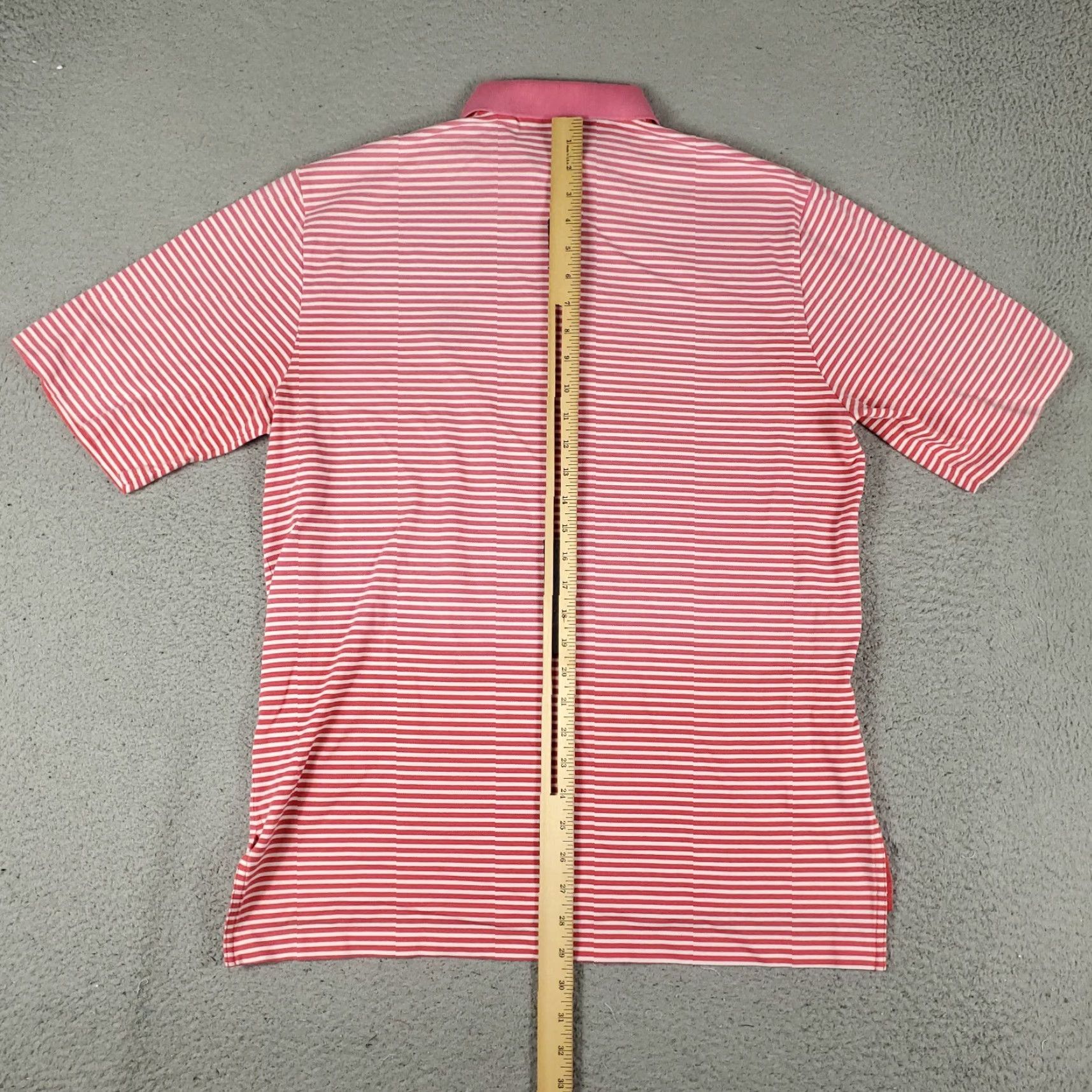 Ralph Lauren RALPH LAUREN Polo Shirt Mens Medium Pink Striped Casual Short Sleeve Polo Shirt M Pink American Preppy Logo Button-Front Classic Fit Men’s Shirt Size US M / EU 48-50 / 2 - 4 Thumbnail