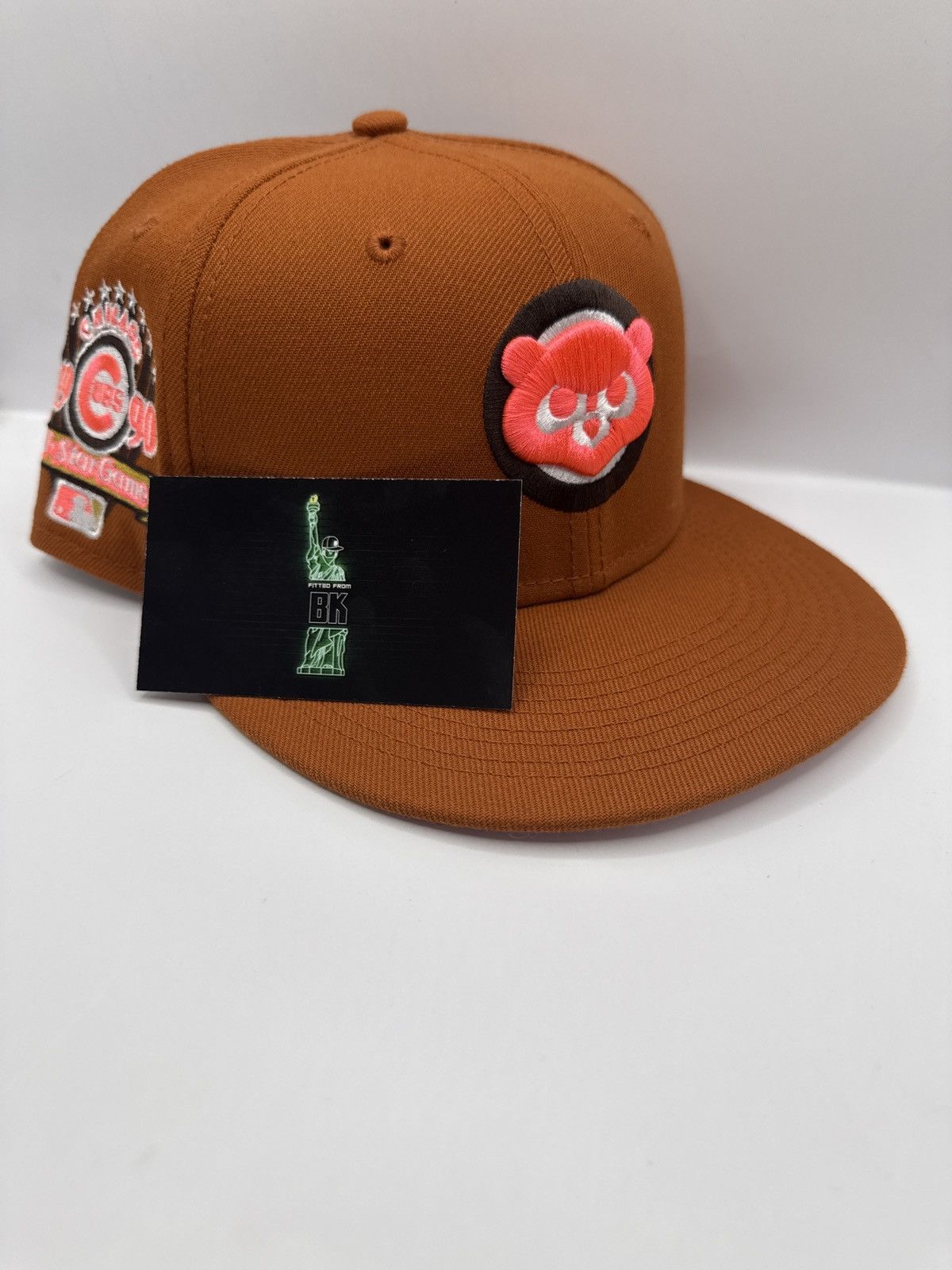 Hat Club Burdeens Chicago cubs orange & pink size 7 Size ONE SIZE - 1 Thumbnail