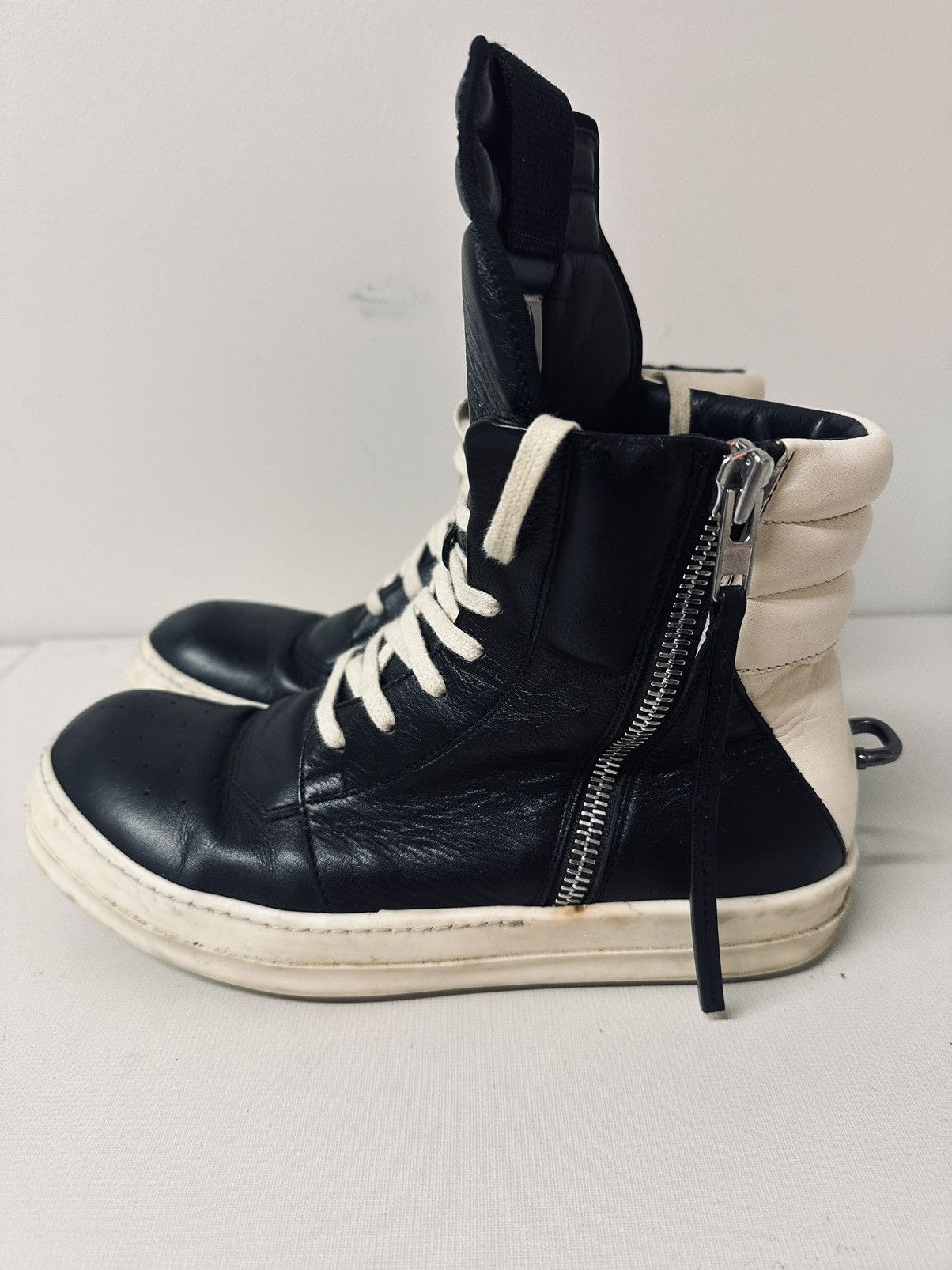 image of Rick Owens Geobaskets Cyclops Shoes in Black, Men's (Size 8)