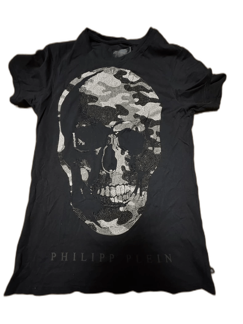 Philipp Plein Crystal Skull Short Sleeve T-Shirt