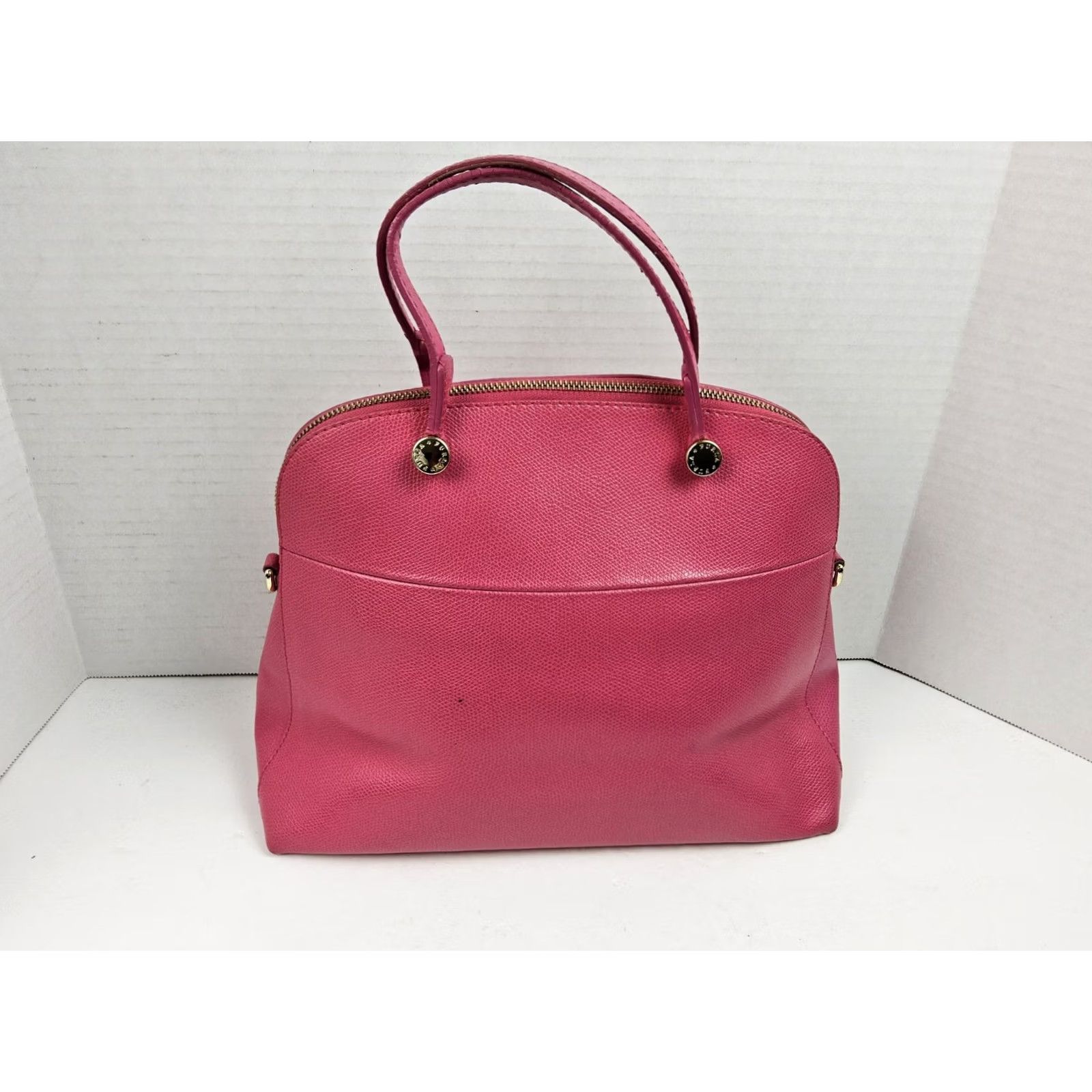 Furla Furla Pink Leather Satchel/Top Handle Bag Purse, Double Handle Crossbody Shoulder, Women, 14x9x5, Pre-owned Size ONE SIZE - 6 Thumbnail