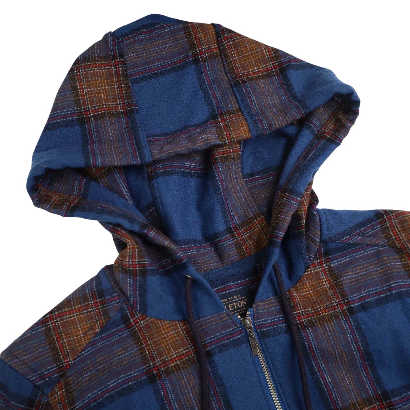 Pendleton VINTAGE Pendleton Womens XXS %100 Wool Plaid Hoodie Size XXS / US 00 / IT 34 - 6 Thumbnail