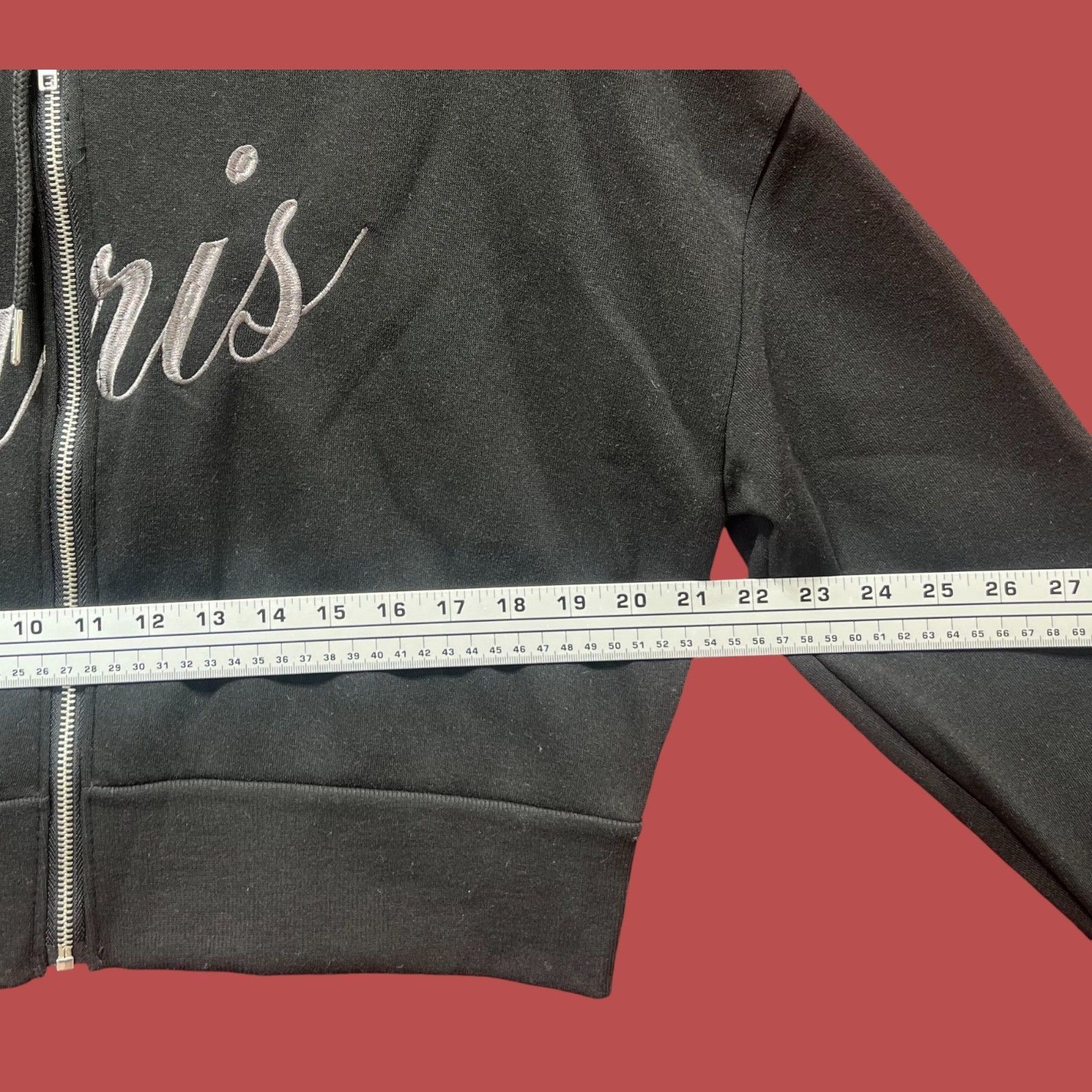 rue21 Rue 21 - Women's Long Sleeve Hooded Sweatshirt - Black - Ext Size XL / US 12-14 / IT 48-50 - 3 Thumbnail