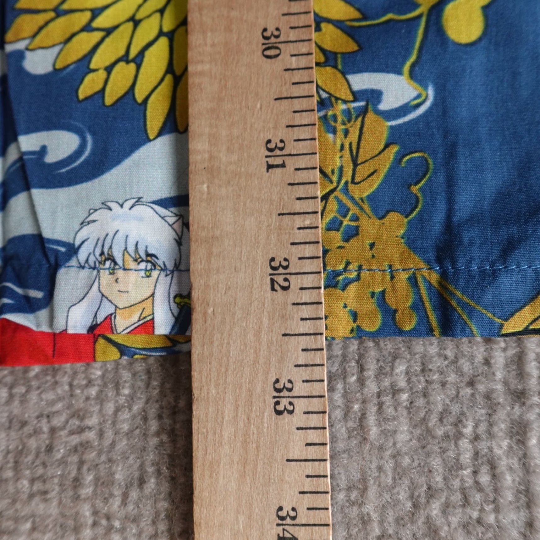 ALOHAS Loot Crate Inuyasha Shirt 3XL Button-Up Blue Cotton Mens Short Sleeve Collared Graphic Print Vintage N/A Size US XXL / EU 58 / 5 - 4 Thumbnail