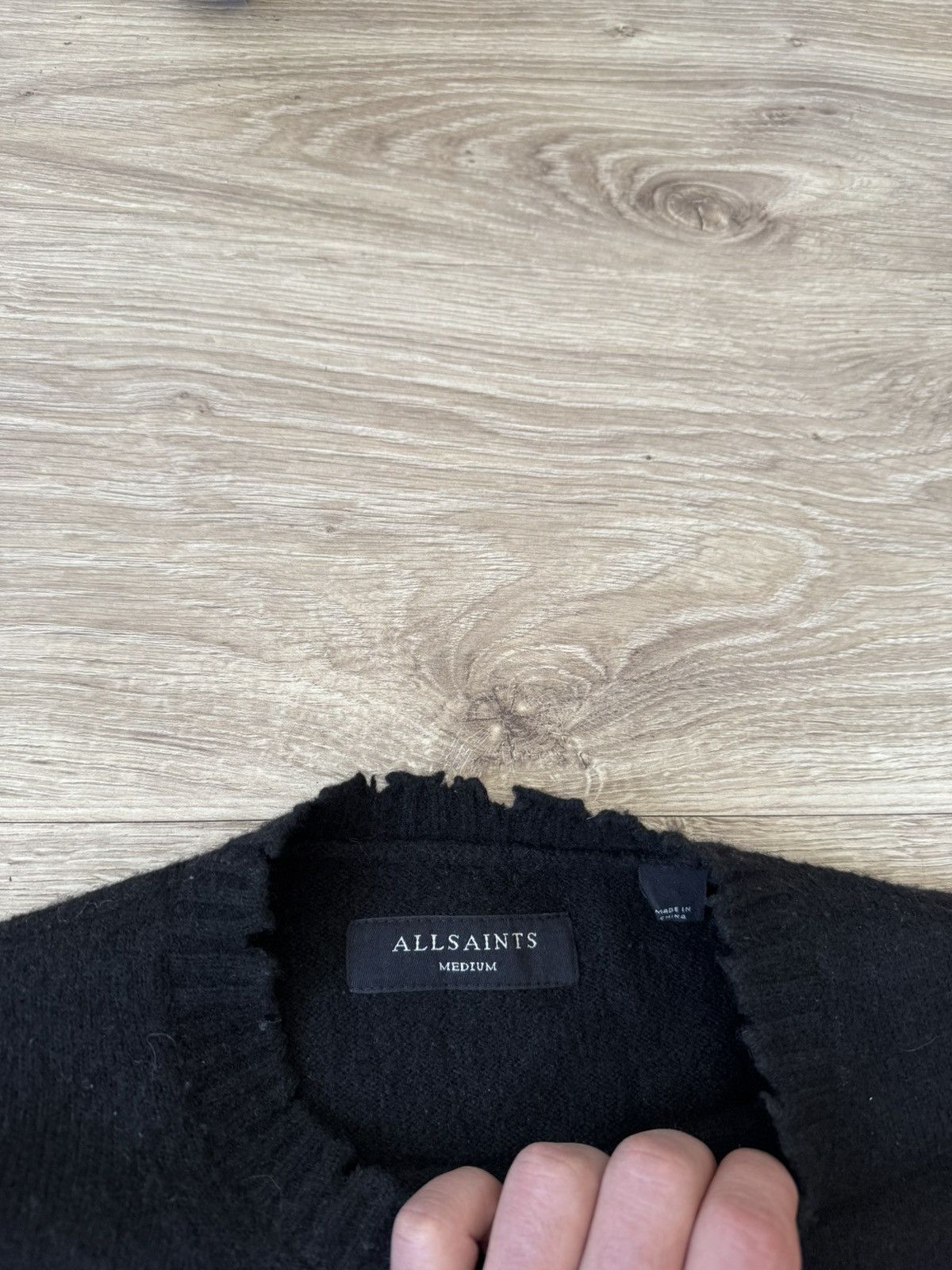 Allsaints Allsaints Luka Saints Crew Big Logo Wool Sweater Size US M / EU 48-50 / 2 - 5 Thumbnail