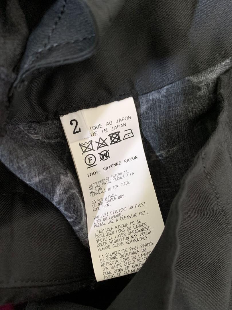 Yohji Yamamoto Black Scandal 19ss look27 printed rayon pants HH-p54-249 Size US 34 / EU 50 - 8 Thumbnail